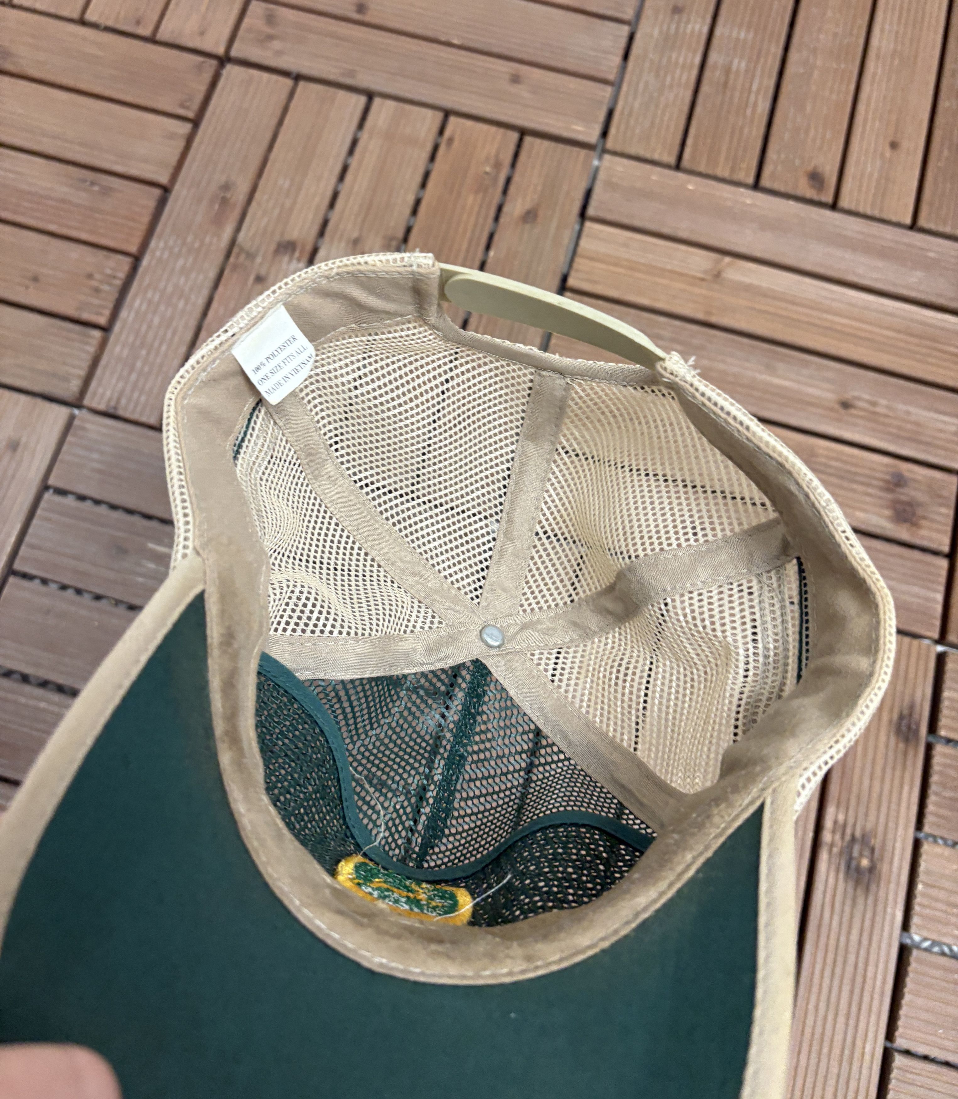 John Deere × Vintage John Deere Embroidered Vintage Green Snap Back Hat Cap Size ONE SIZE - 6 Thumbnail