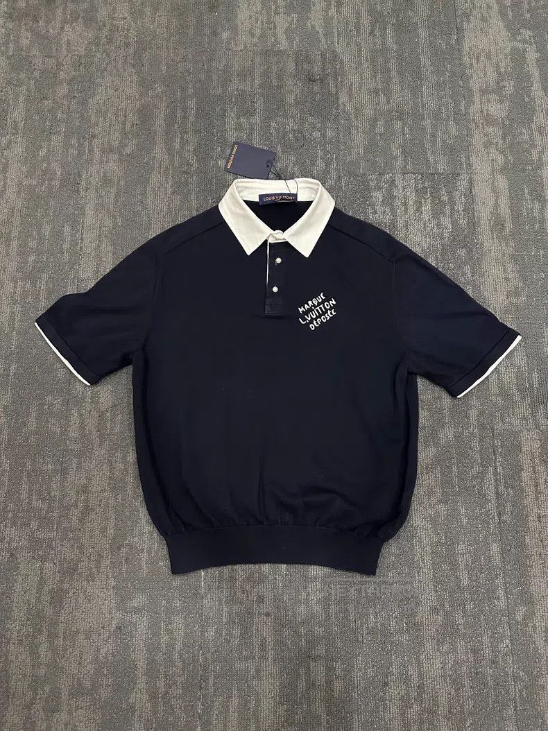 Louis Vuitton Louis Vuitton Blue short-sleeved polo shirt Size US S / EU 44-46 / 1 - 1 Thumbnail