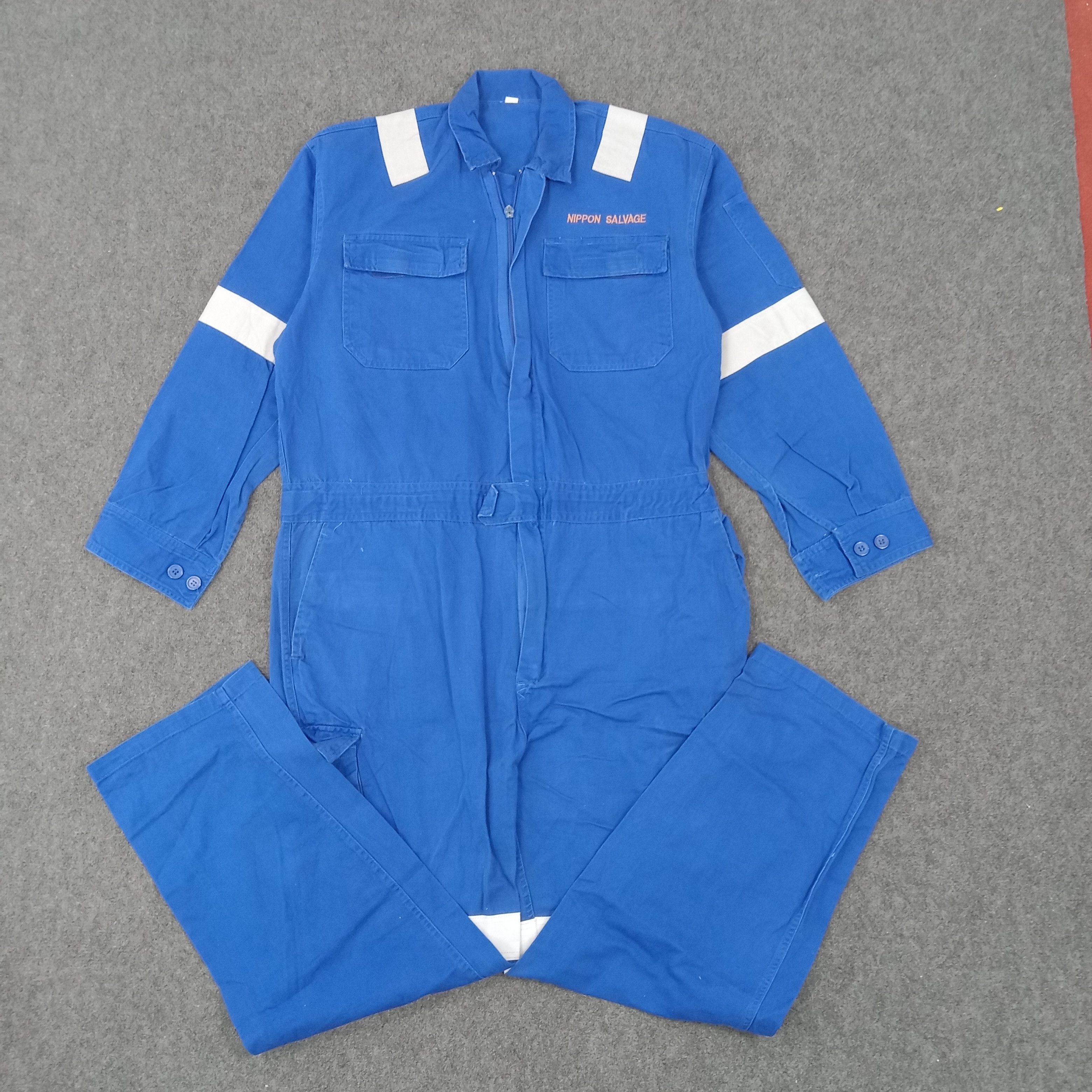 Vintage Nippon Salvage Japanese Brand Coverall Jacket Size US L / EU 52-54 / 3 - 5 Thumbnail