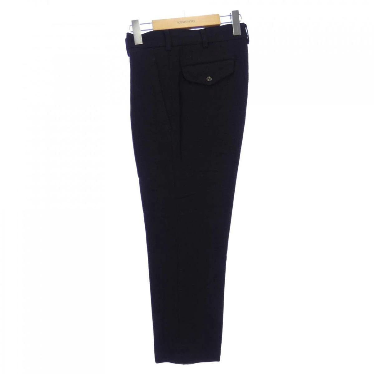 Comme des Garcons Casual Pants Plain Zipper Wide Pattern Rayon Black Size US 32 / EU 48 - 3 Thumbnail