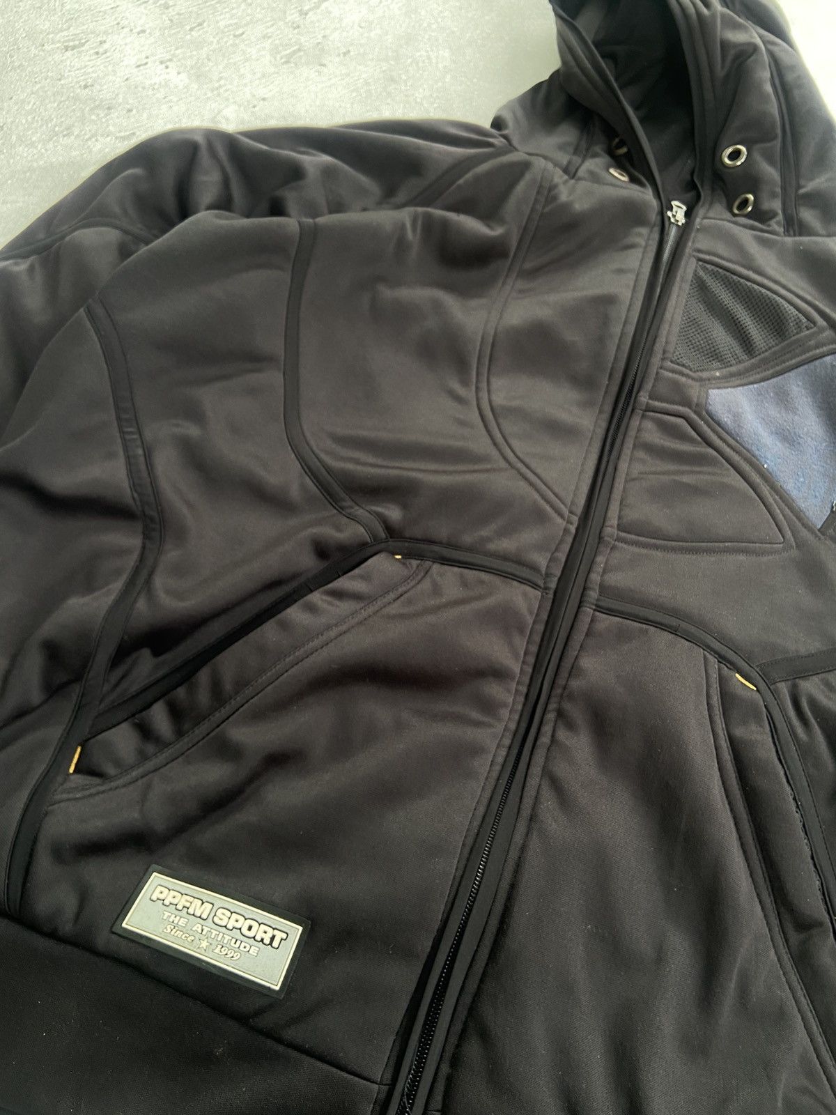 PPFM 2000s PPFM - PPFMTHE+ Research Grup Zip Hoodie Jacket Size US L / EU 52-54 / 3 - 6 Thumbnail