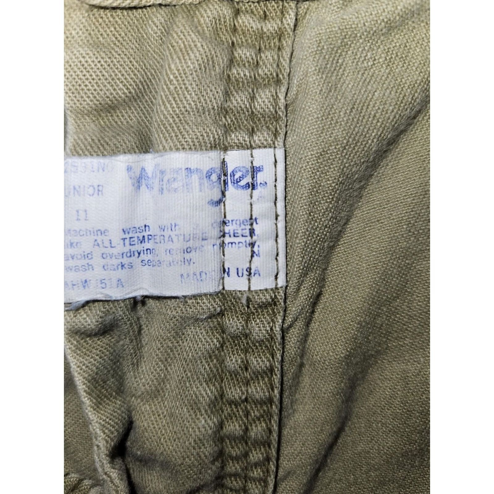 Wrangler VINTAGE Wrangler Carpenter Shorts Womens Juniors 11 Olive High Rise Made USA Size 32" / US 10 / IT 46 - 2 Thumbnail
