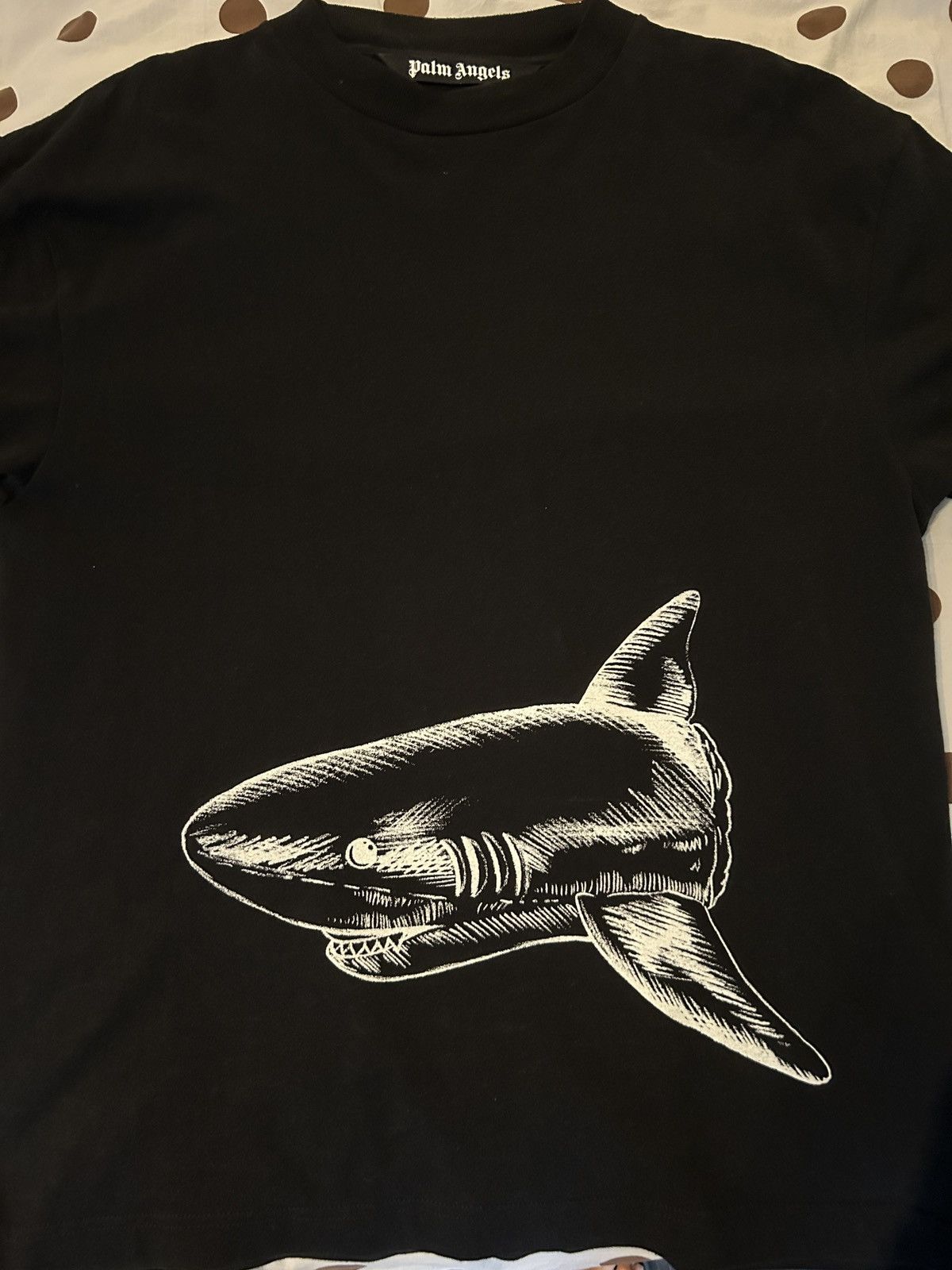 Palm Angels Palm Angels Black Broken Shark Tee Size US M / EU 48-50 / 2 - 1 Thumbnail