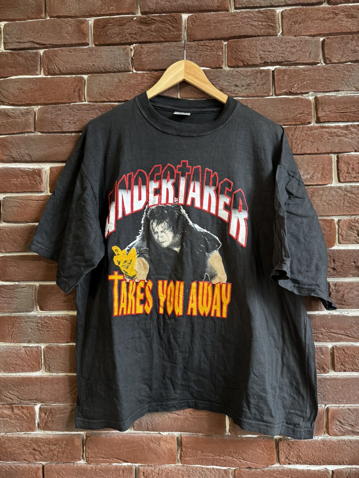 Vintage dry rot Vintage Undertaker Takes You Tee WWF 90s wrestling L Size US L / EU 52-54 / 3 - 1 Thumbnail