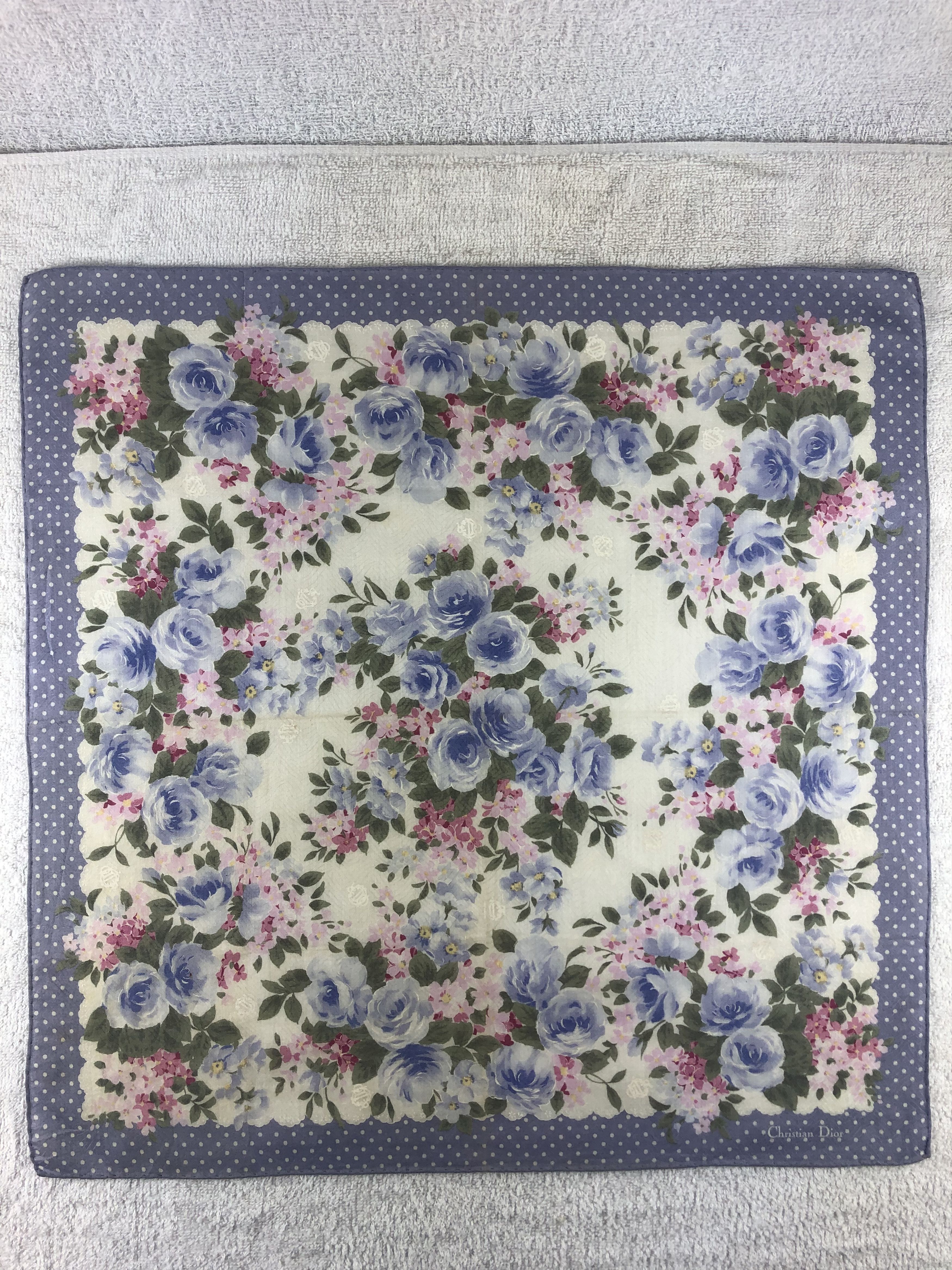 Vintage Christian Dior Handkerchief / Bandana / Neckerchief Size ONE SIZE - 3 Thumbnail