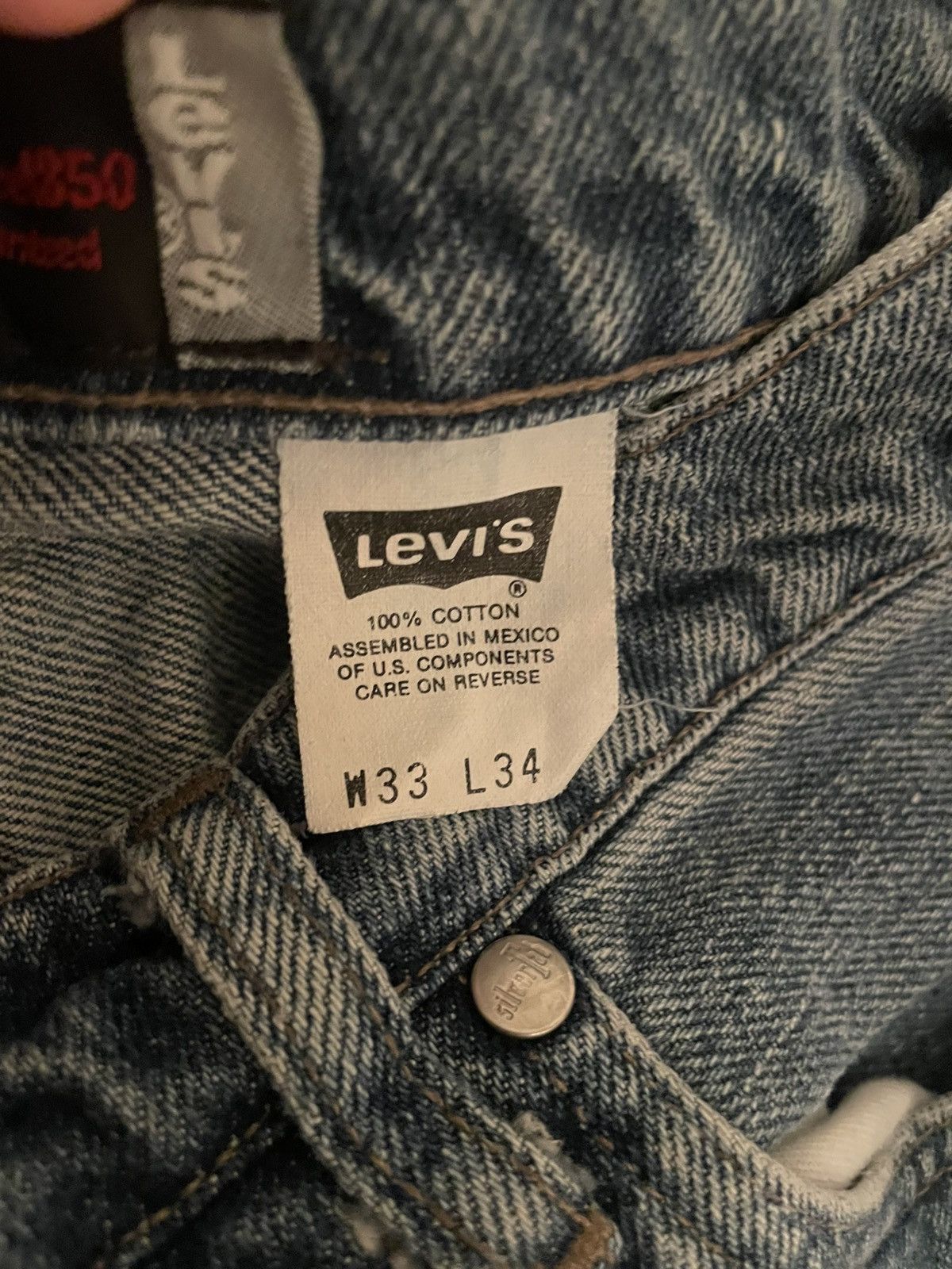 Levi's Vintage Clothing Levis Silver Tab Vintage Jeans W33 L34 Knopfleiste USA Size US 33 - 6 Thumbnail