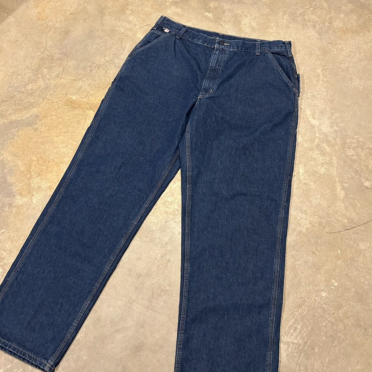 Carhartt × Vintage Essential Vintage Y2K Carhartt Baggy Carpenter Work Jeans Size US 37 - 6 Thumbnail