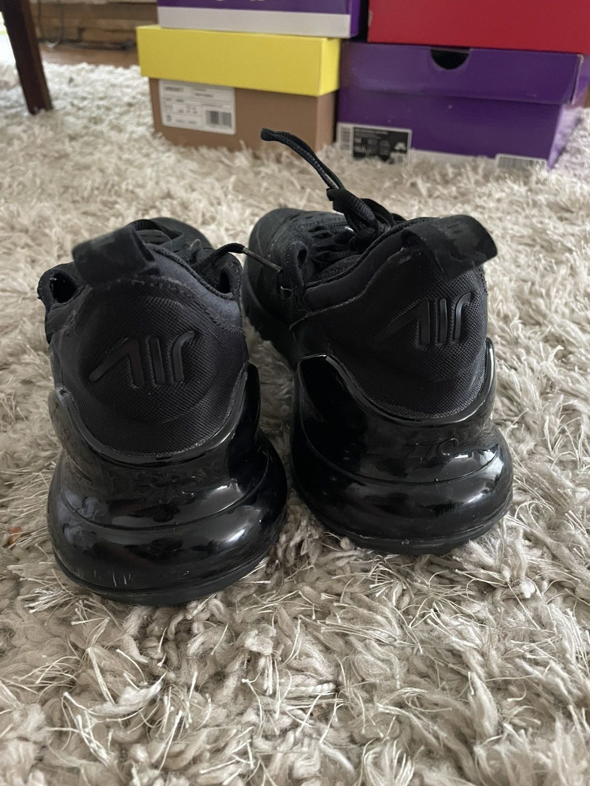 Nike Nike Wmns Air Max 270 Triple Black Size US 9.5 / IT 39.5 - 6 Thumbnail