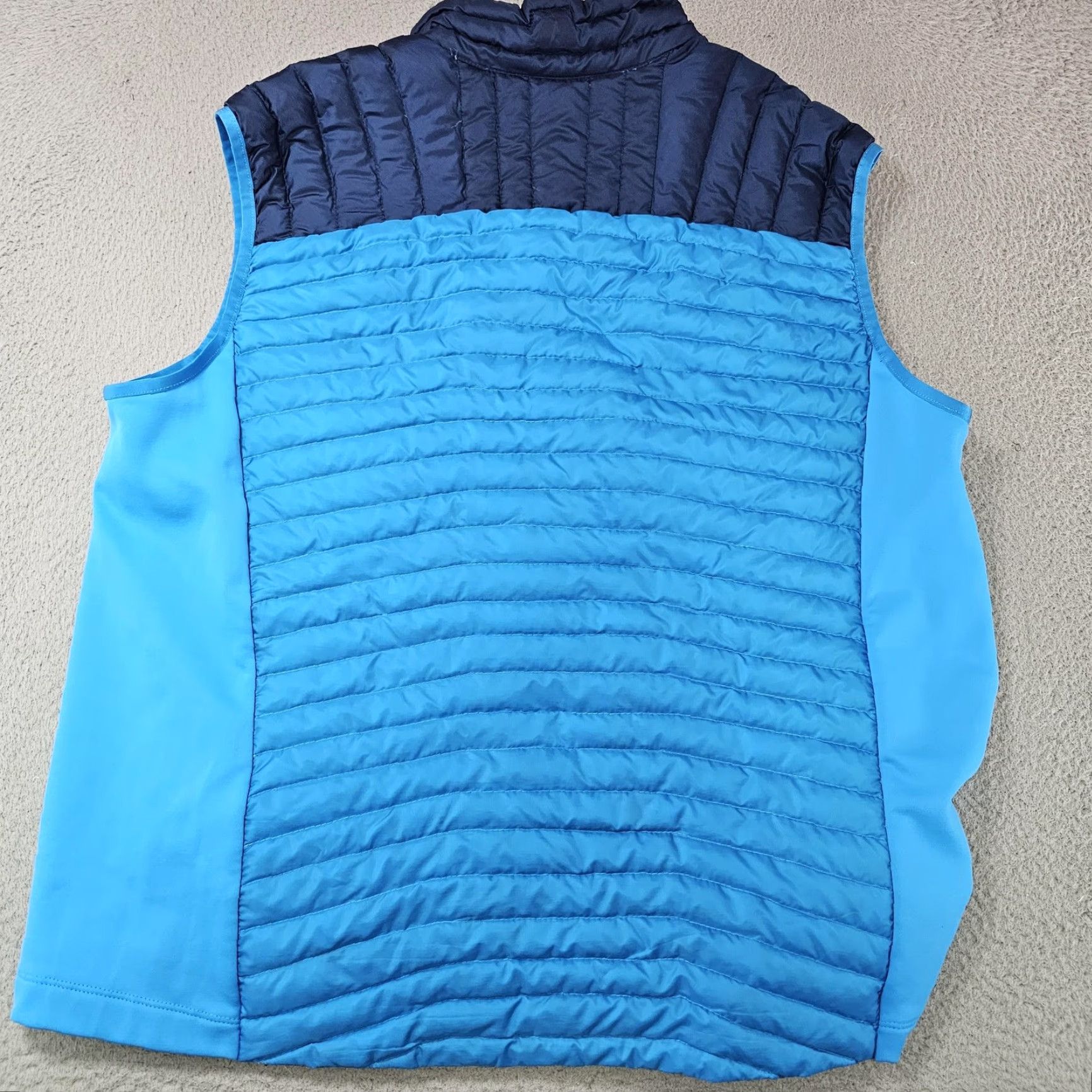 Eddie Bauer VEST Eddie Bauer Mens XL Blue StormDown 800 Hybrid Down Puffer Zip Quilted Lightweight Insulated Pockets Zip Front Casual Travel Size US XL / EU 56 / 4 - 7 Thumbnail