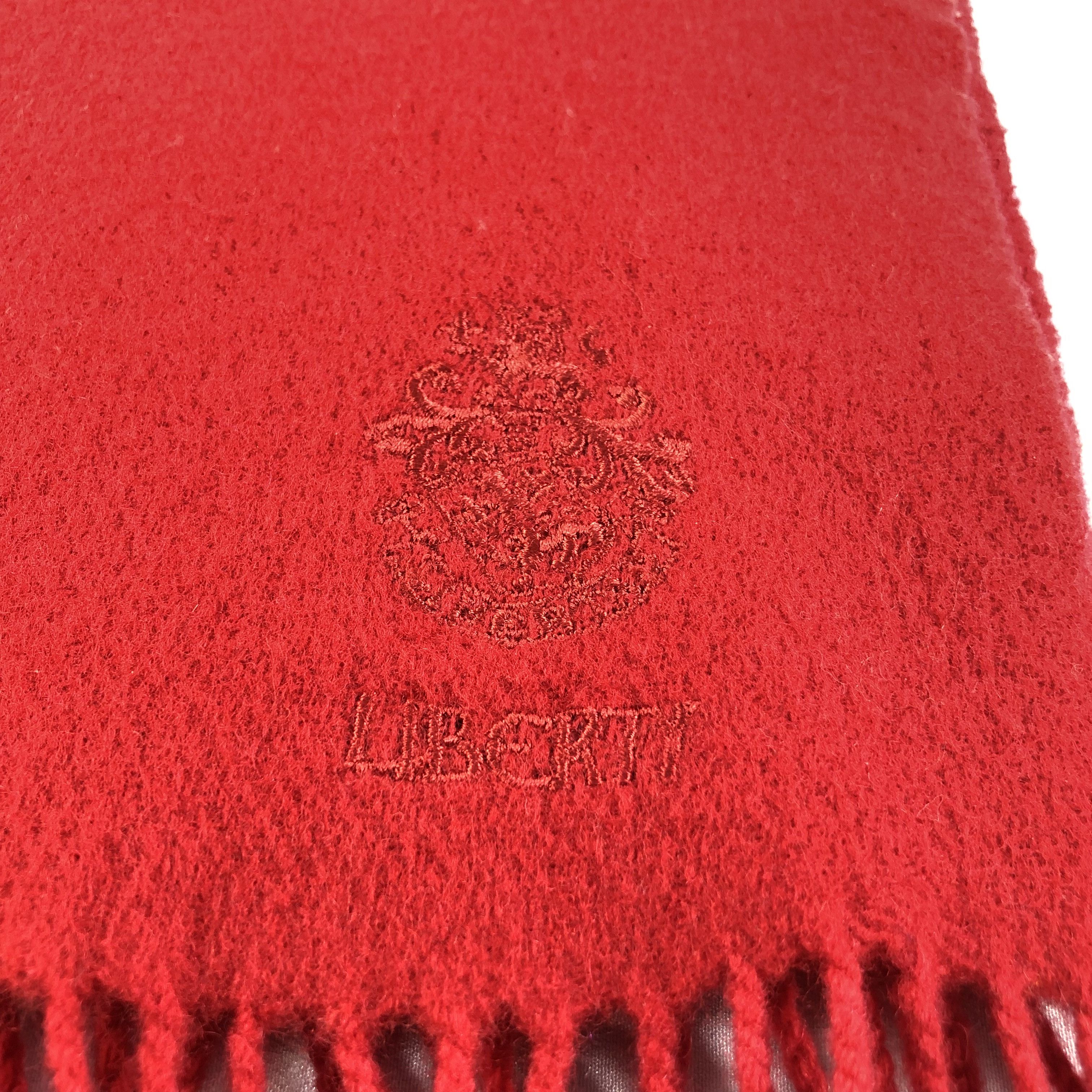 Liberty Liberty Red Wool Scarf Muffler V1424 Size ONE SIZE - 3 Thumbnail