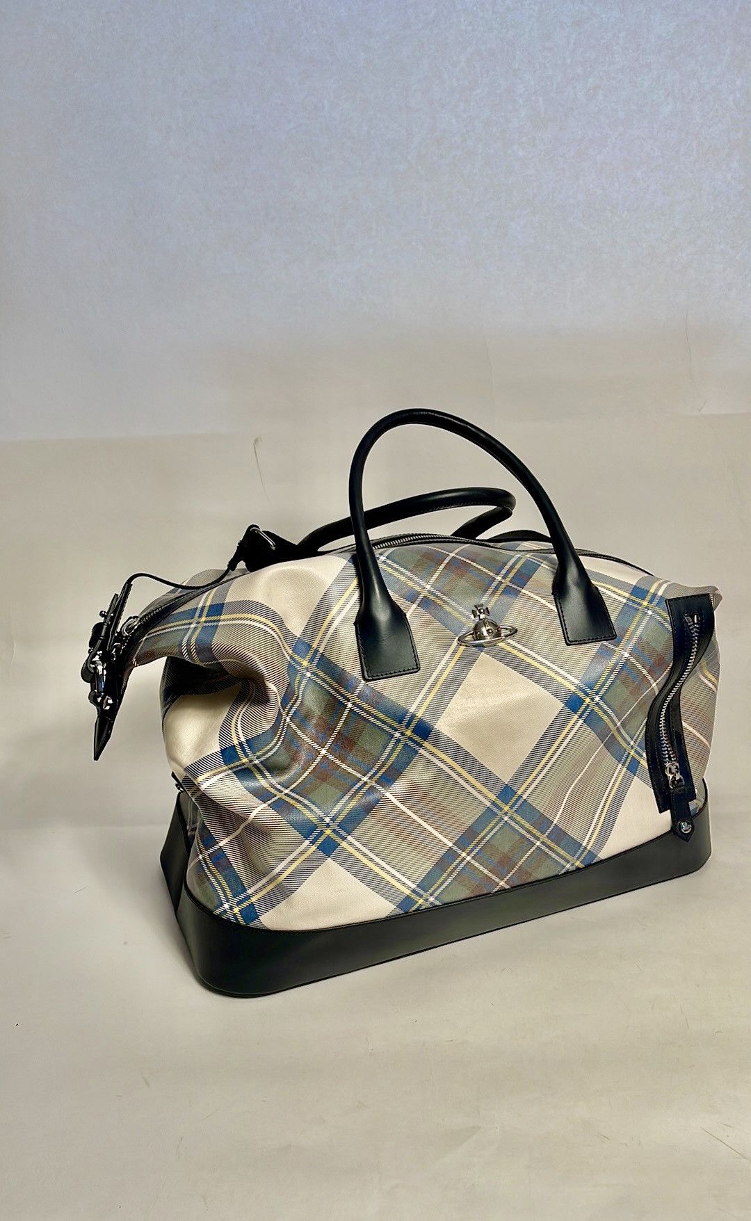 Vivienne Westwood Vivienne Westwood GREEN/blue Tartan Duffle bag NWT SS13 Size ONE SIZE - 10 Thumbnail