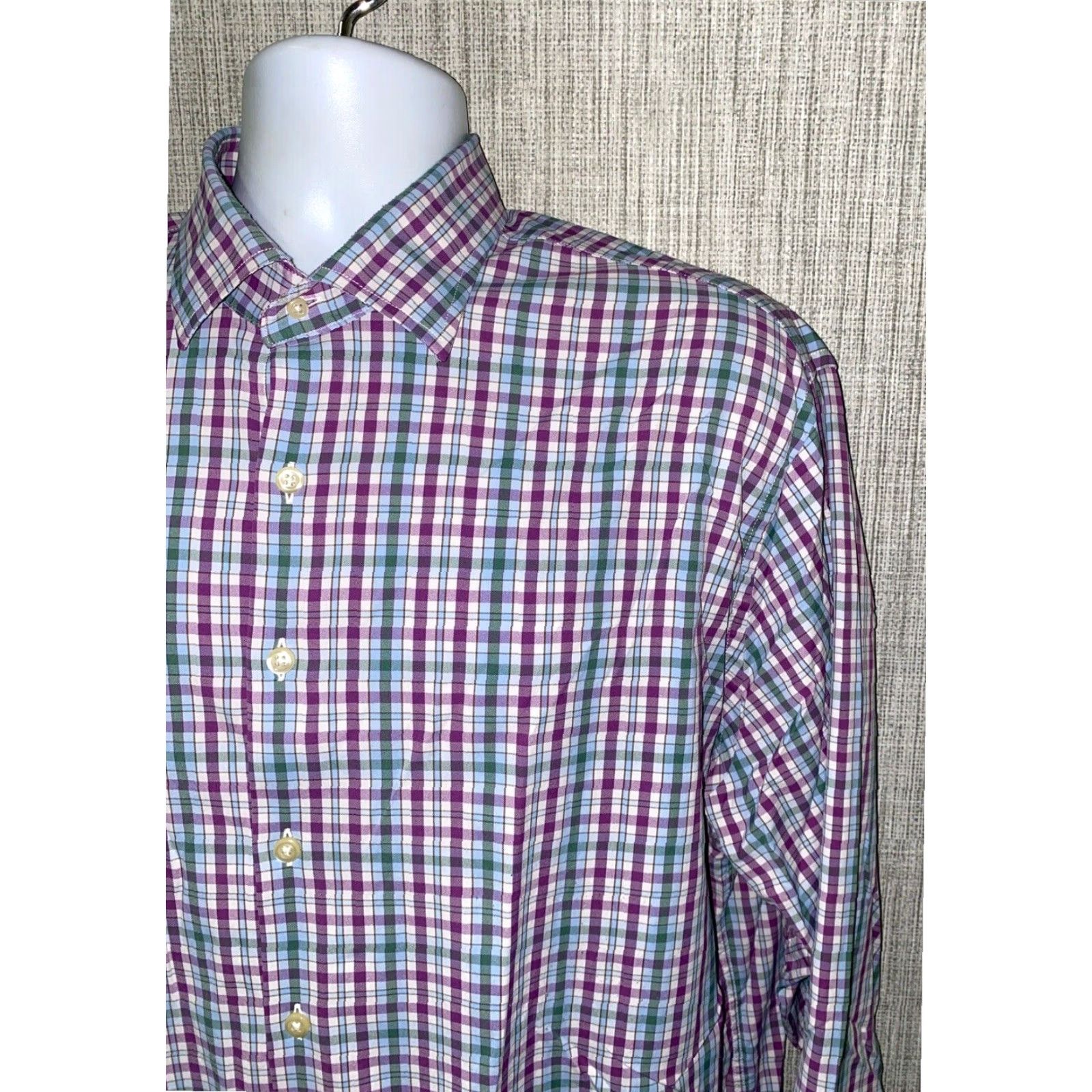 Peter Millar Peter Millar Plaid Long Sleeve Button Up Shirt Adult XL Multicolor Size US XL / EU 56 / 4 - 2 Thumbnail