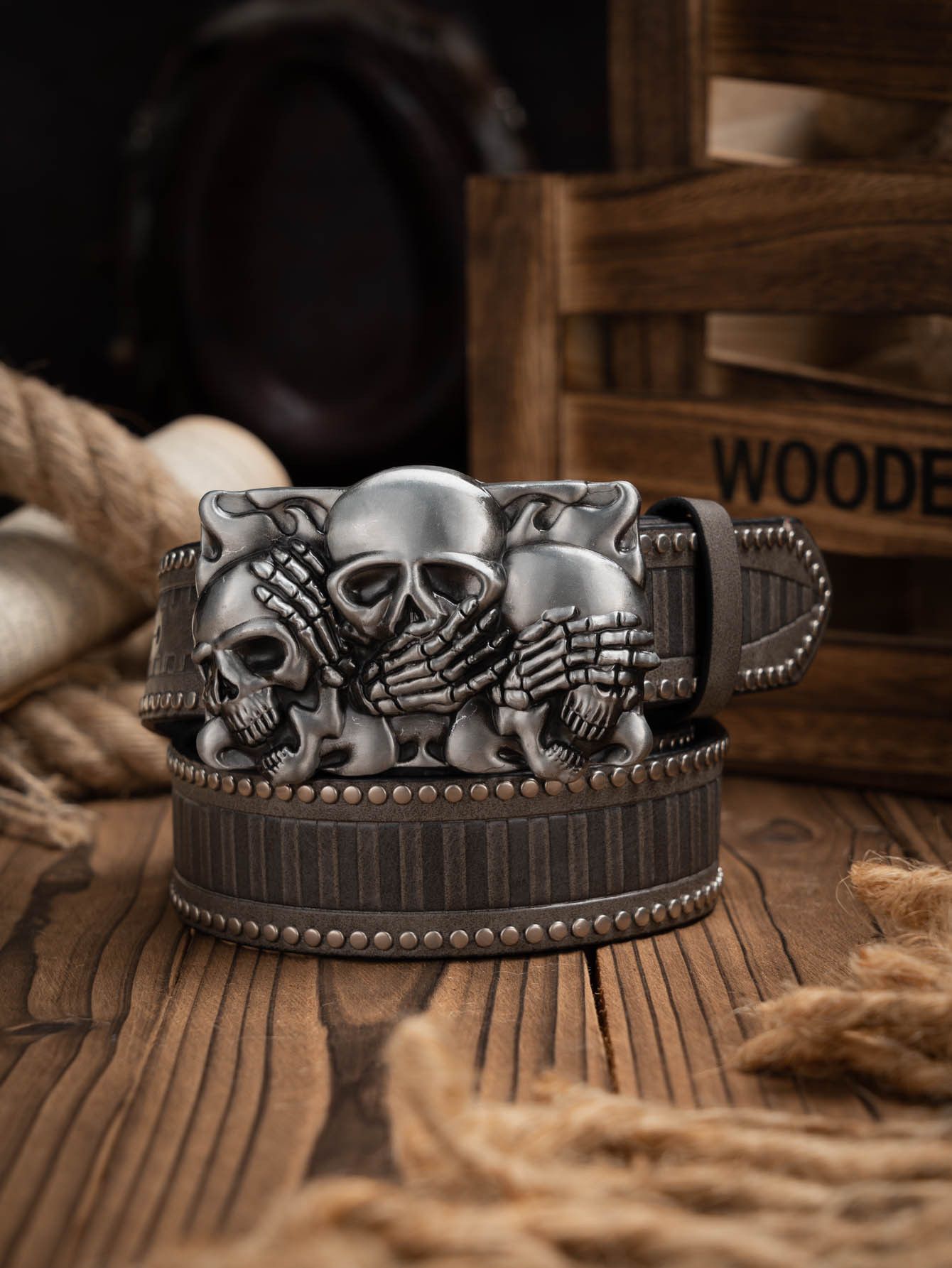 Japanese Brand × Vintage Skull cowboy belt Size ONE SIZE - 2 Thumbnail