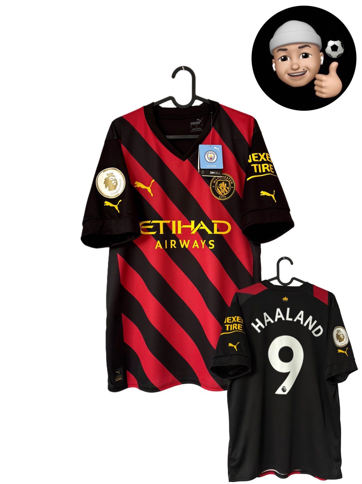 Puma NEW 2022 2023 Manchester City Puma Away Soccer Jersey Shirt Size US L / EU 52-54 / 3 - 1 Thumbnail