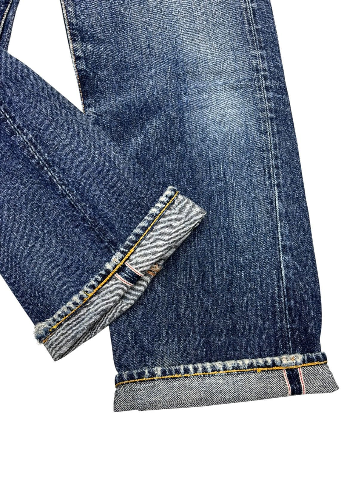 Evisu THRASHED EVISU SELVEDGE CLAWMARK DISTRESSED DENIM JEANS Size US 29 - 10 Thumbnail