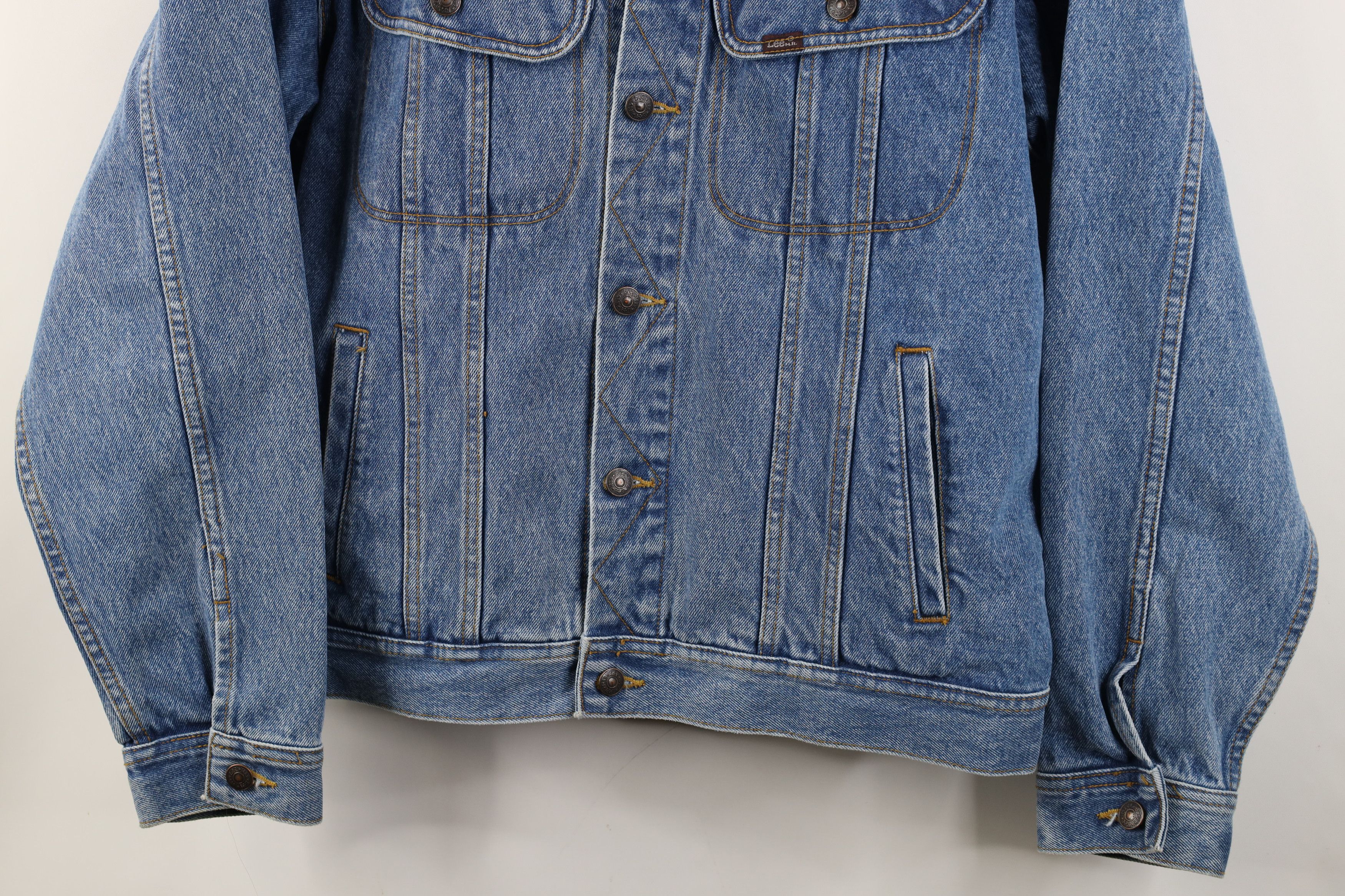 Vintage Vintage 90s Y2K The John Tesh Radio Show Denim Jacket Size US L / EU 52-54 / 3 - 4 Thumbnail