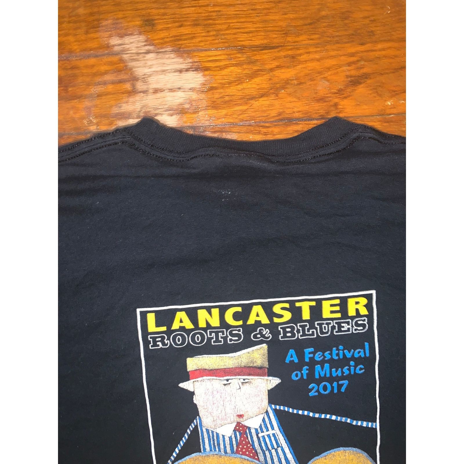 Band Tees 2017 Lancaster Roots & Blues Festival T Shirt XL Black Size US XL / EU 56 / 4 - 6 Thumbnail
