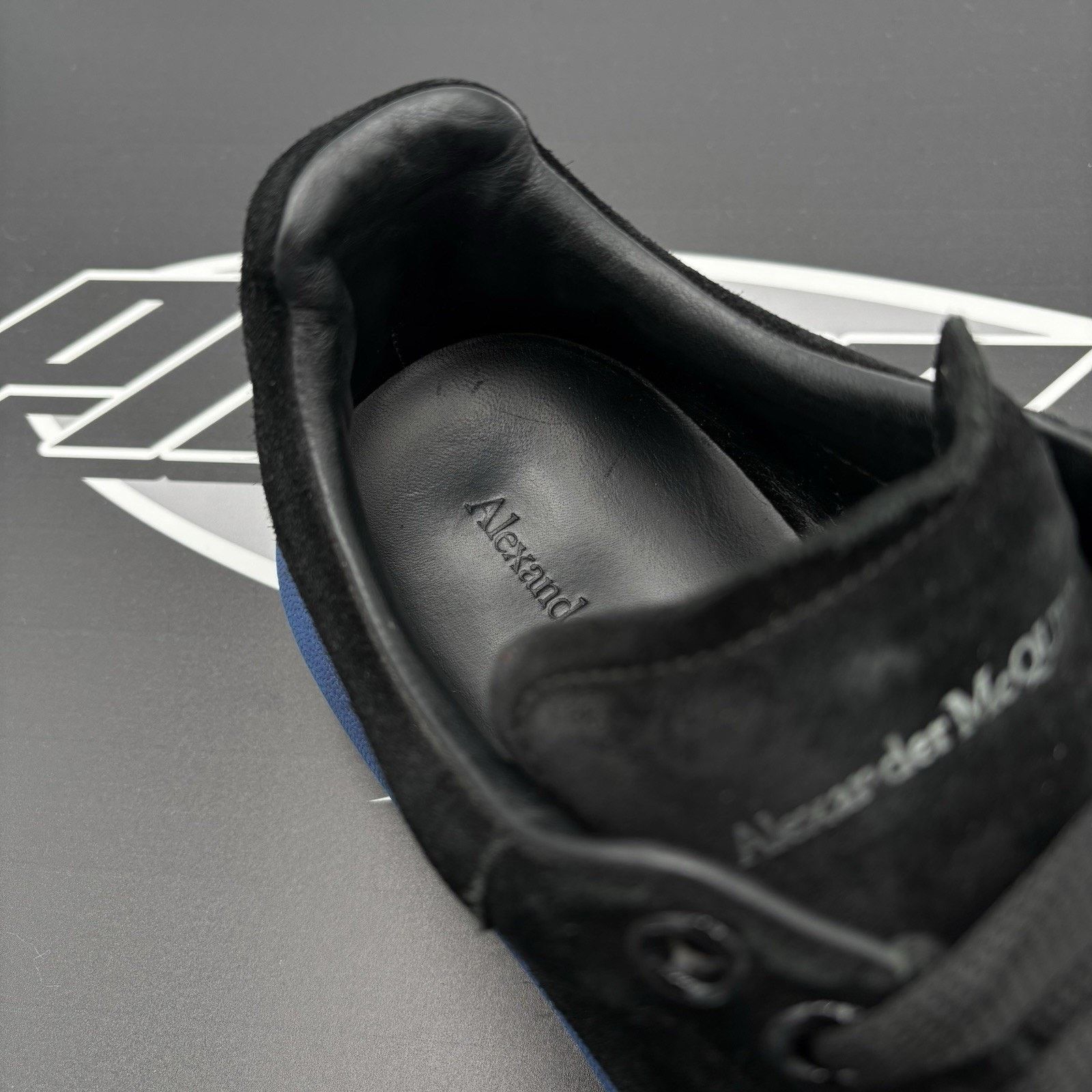 Alexander McQueen Alexander McQueen ' Black Velvet, Blue ' Size US 8.5 / EU 41-42 - 7 Thumbnail