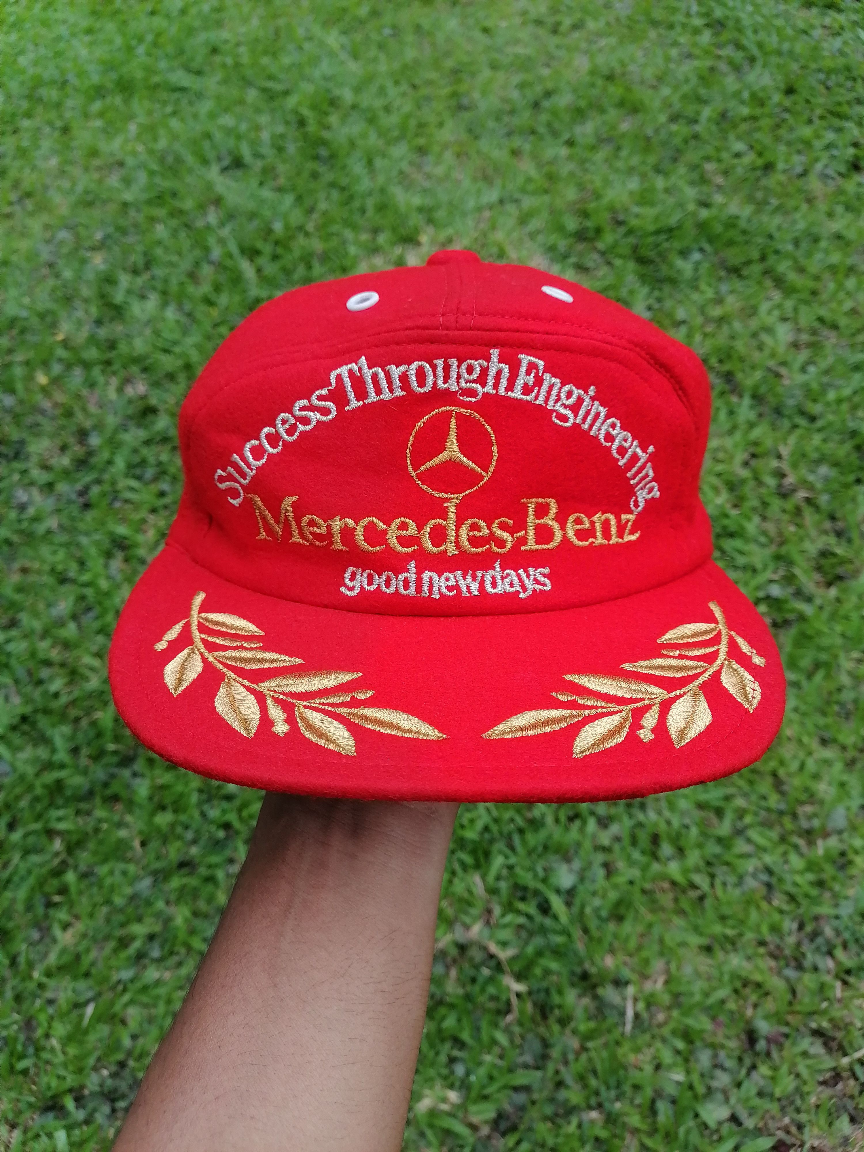 Mercedes-Benz × Sports Specialties × Vintage Vintage 80s Mercedes Benz 6 Panel Wool Cap Size ONE SIZE - 2 Thumbnail