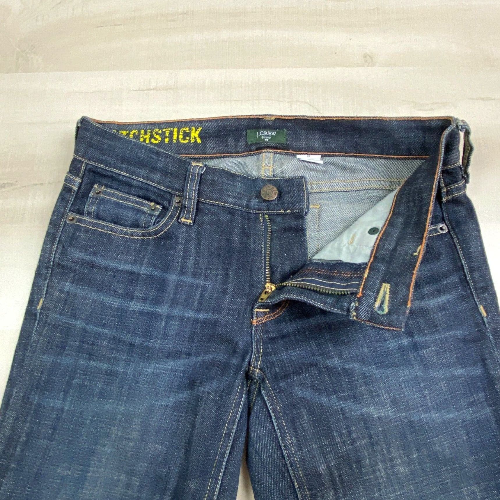 J.Crew J Crew Womens Cropped Jeans 26 Matchstick Dark Wash Denim Crop Low Rise Stretch Size 26" / US 2 / IT 38 - 3 Thumbnail