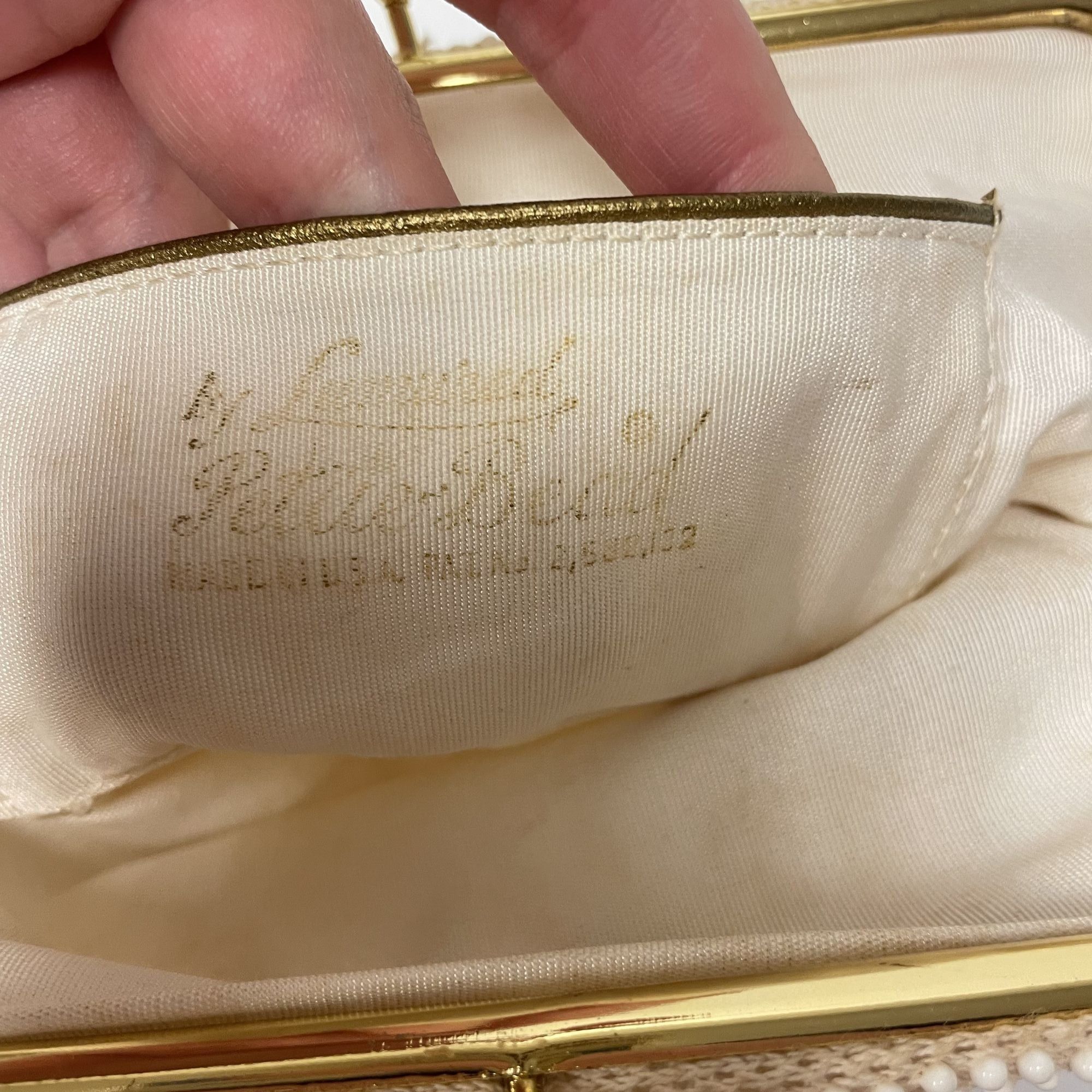 Other Vtg Lumured PETITE BEAD HandBag Evening COCKTAIL Purse Size ONE SIZE - 6 Thumbnail