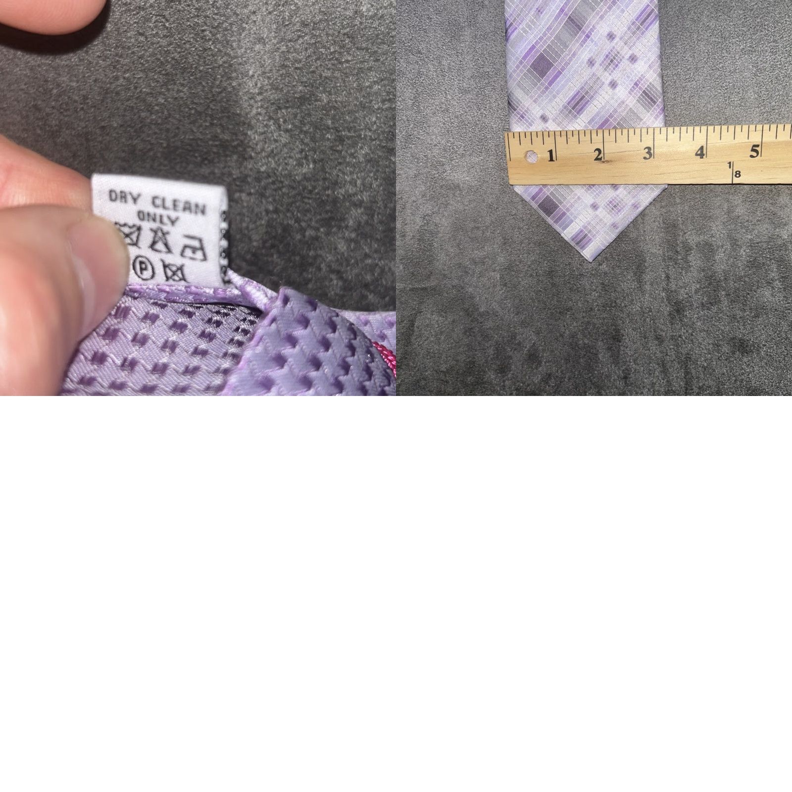 BUGATCHI Bugatchi Necktie Purple Striped Silk Made in Italy Size ONE SIZE - 8 Thumbnail