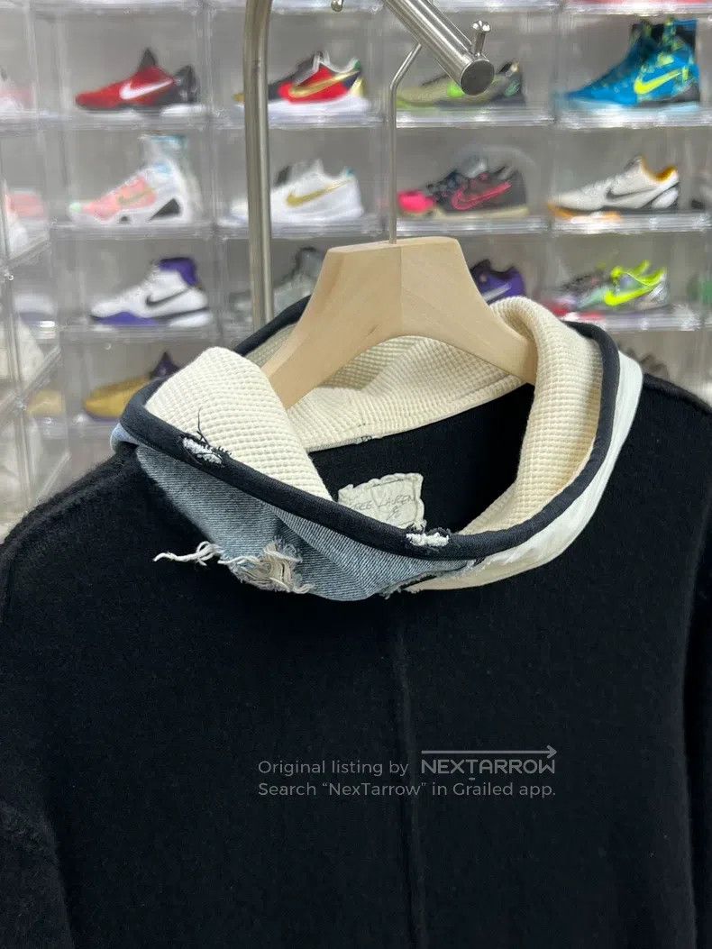 Greg Lauren Greg Lauren Denim Wool Spliced Sweatshirt Size US M / EU 48-50 / 2 - 2 Thumbnail