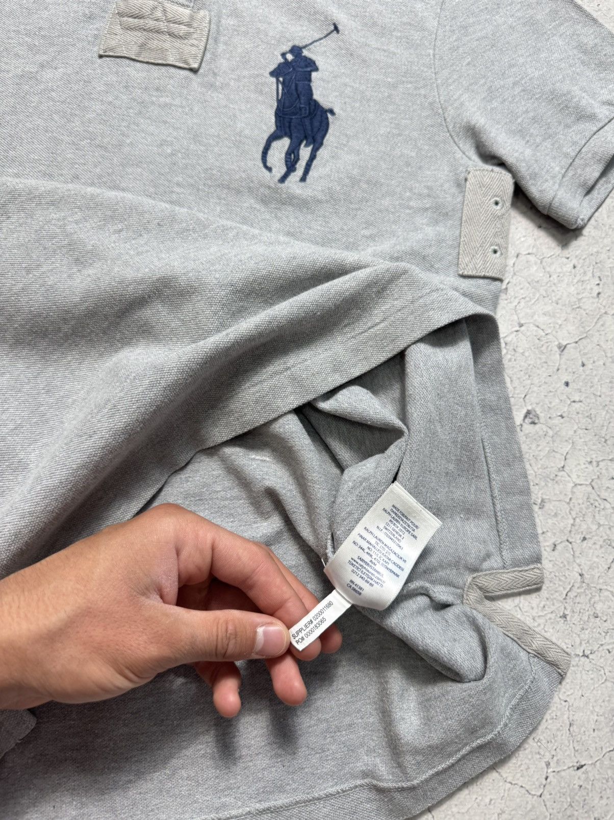 Polo Ralph Lauren Polo Ralph Lauren Big Pony #3 Polo Shirt PRL Gray Size US M / EU 48-50 / 2 - 8 Thumbnail
