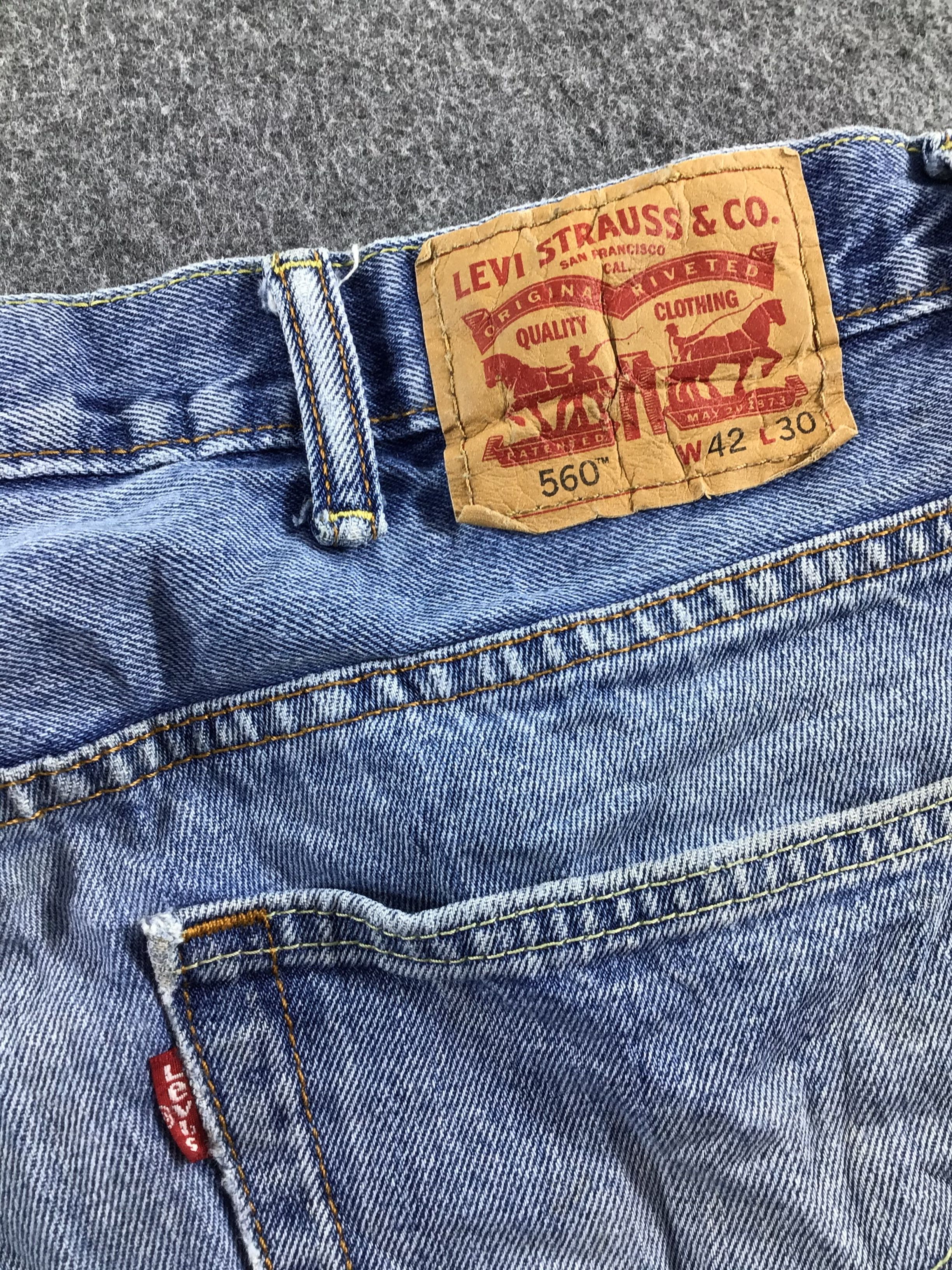 Levi's Blue Wash Levis 560 Jeans-J460 Size US 41 - 5 Thumbnail