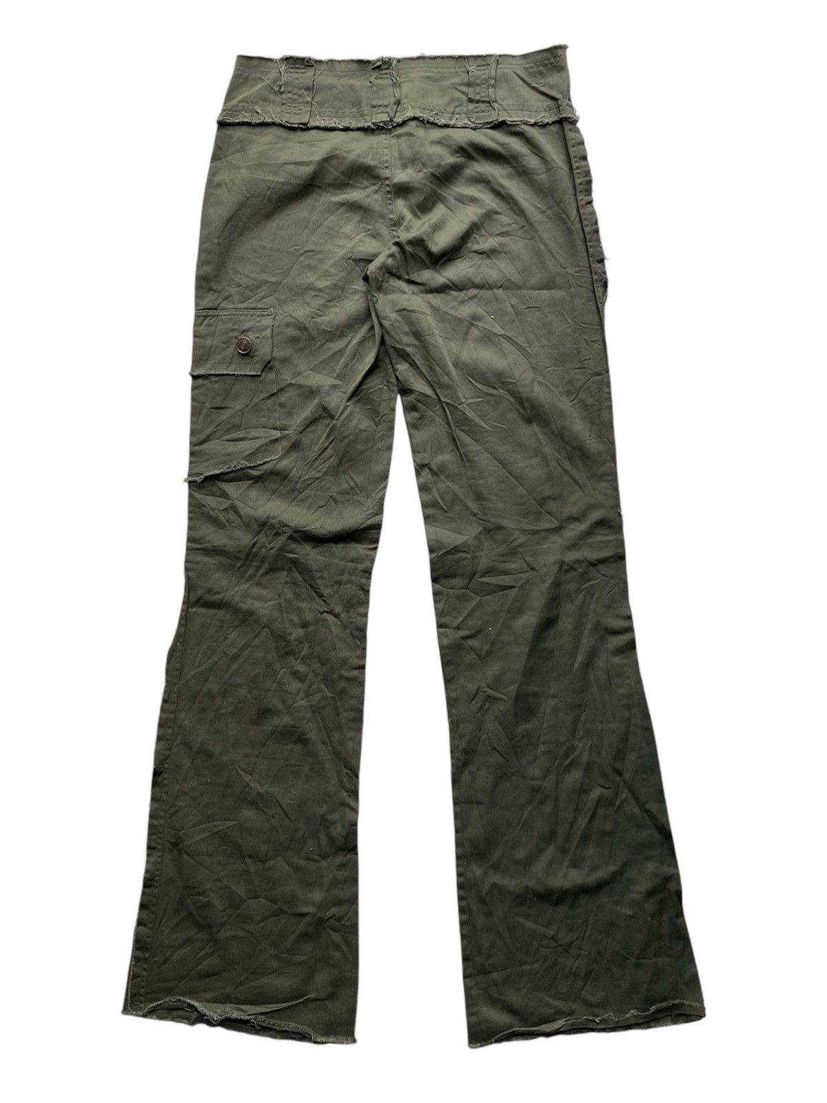 Hysteric Glamour × If Six Was Nine × Japanese Brand Goa style Boop olive green flared cargo pants Size US 28 / EU 44 - 2 Thumbnail
