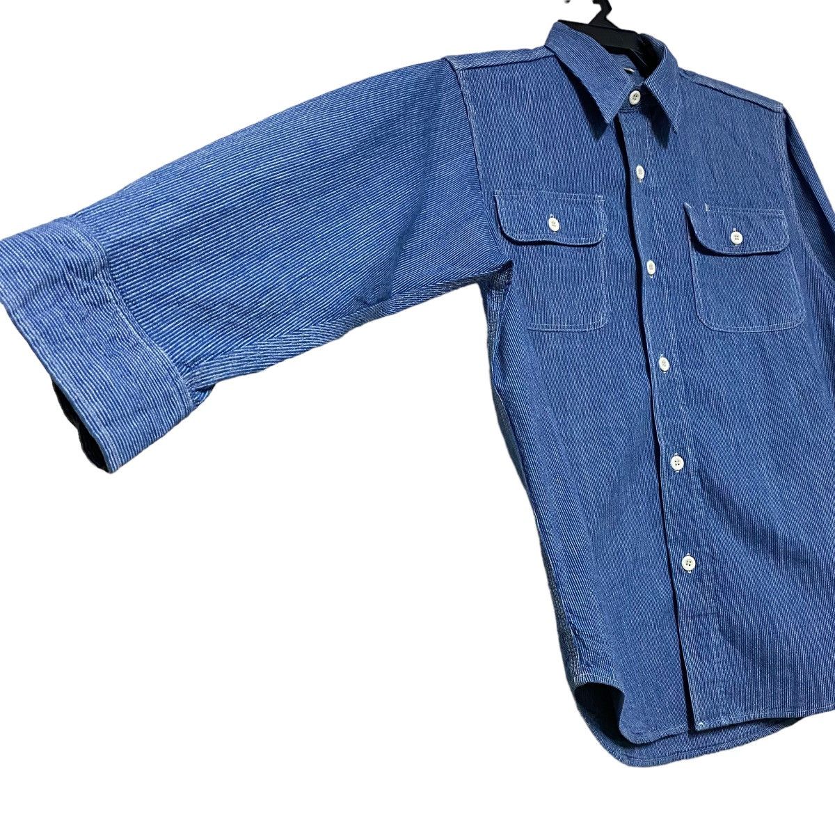 Sugar Cane Sugar Cane Pinstriped Wabash Indigo Denim Button Up Size US S / EU 44-46 / 1 - 8 Thumbnail