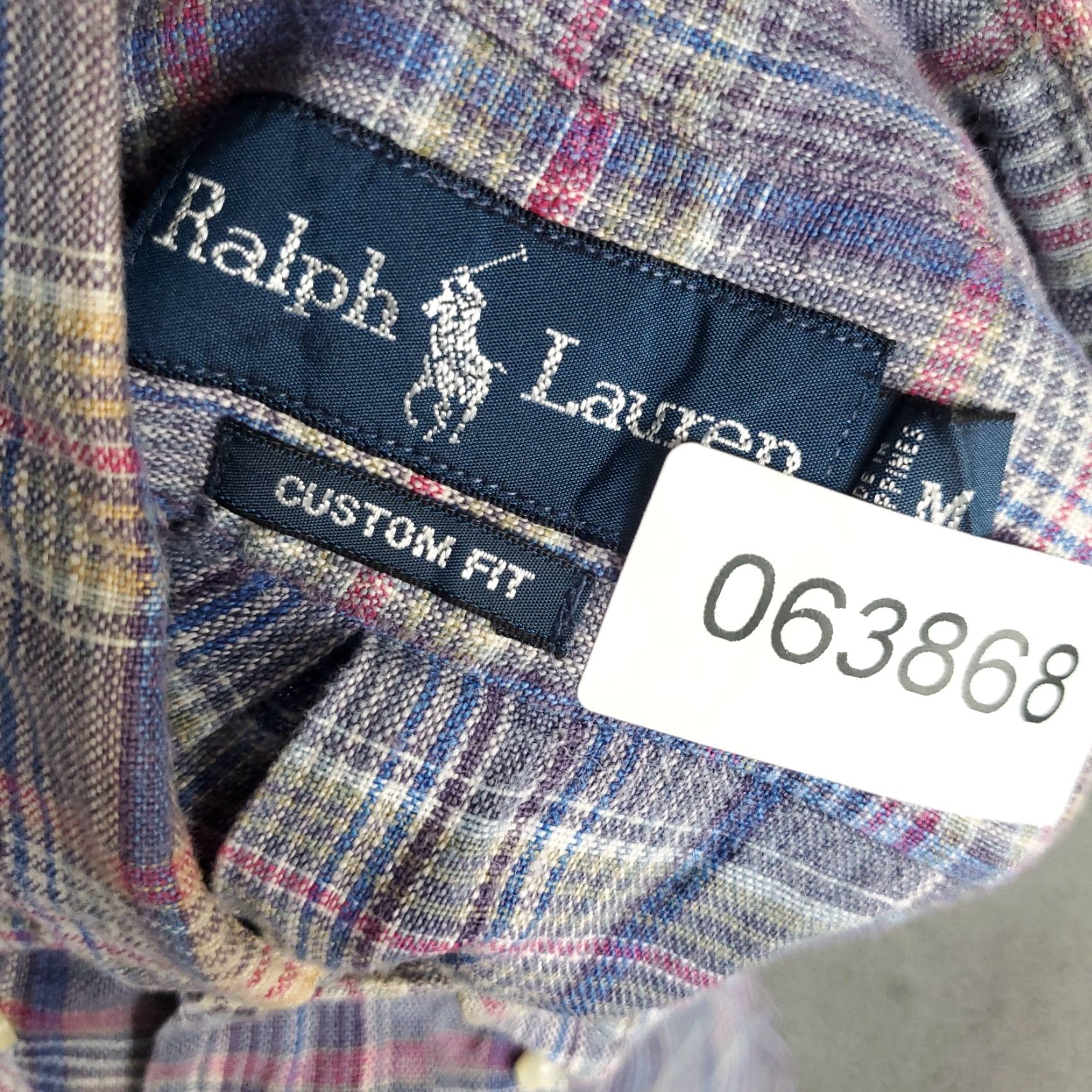 Ralph Lauren Ralph Lauren Men's Medium Blue Plaid Button-Up Shirt Short Sleeve Woven Size US M / EU 48-50 / 2 - 8 Thumbnail