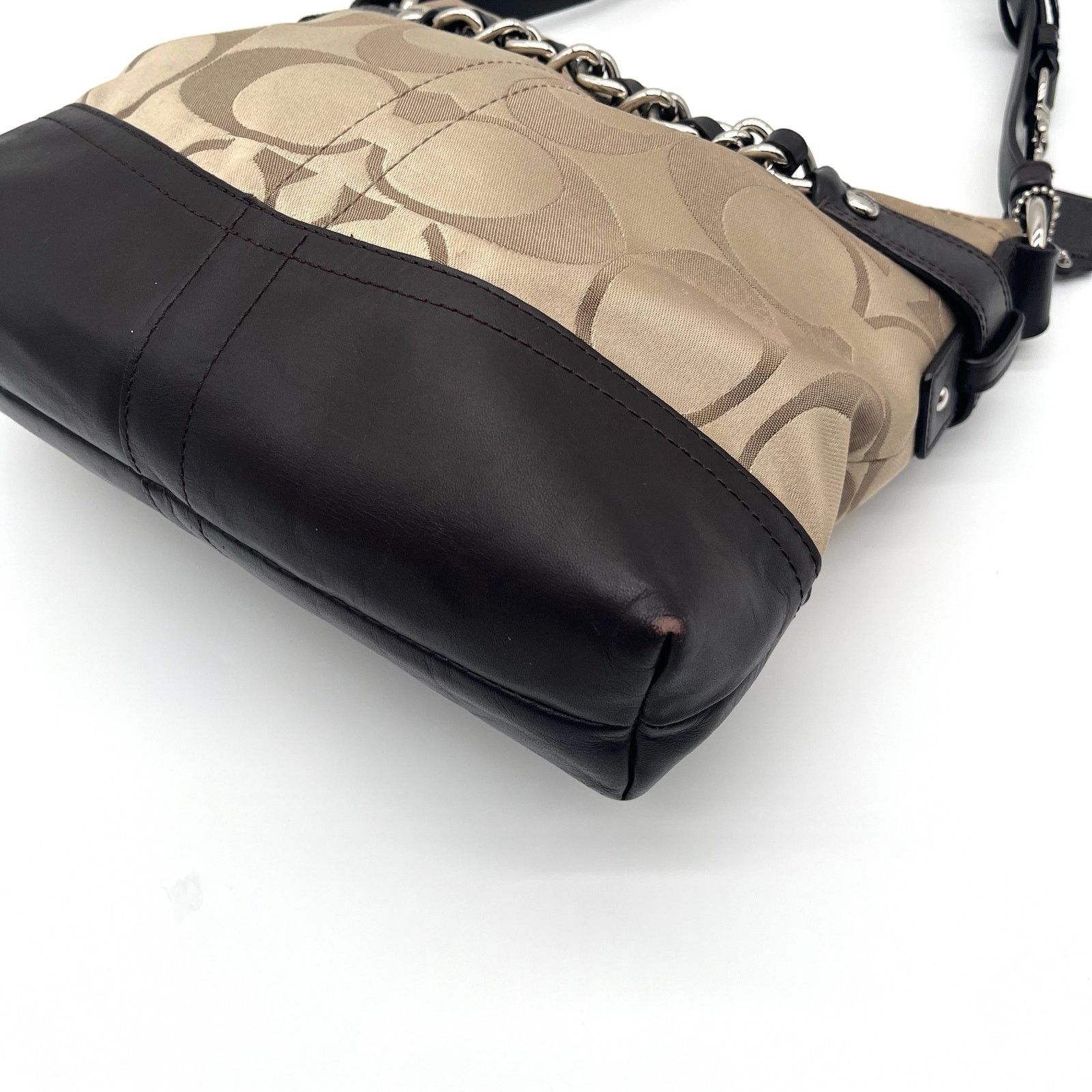 Coach COACH Signature Hobo Optic Braided Chain Shoulder Bag Size ONE SIZE - 11 Thumbnail