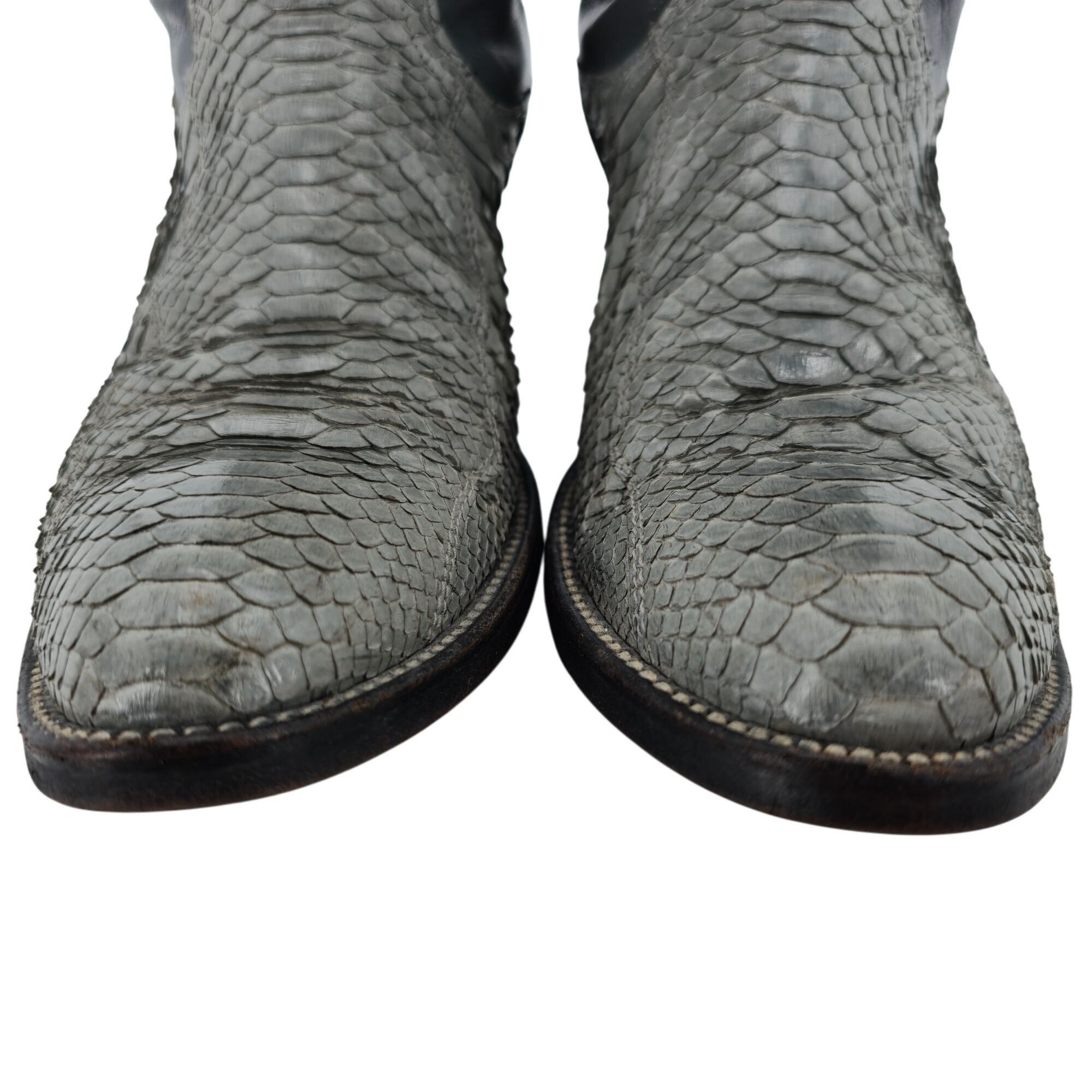 Dan Post Vintage Dan Post Men 8.5 Exotic Grey Gray Snake Cowboy Boots Size US 8.5 / EU 41-42 - 10 Thumbnail
