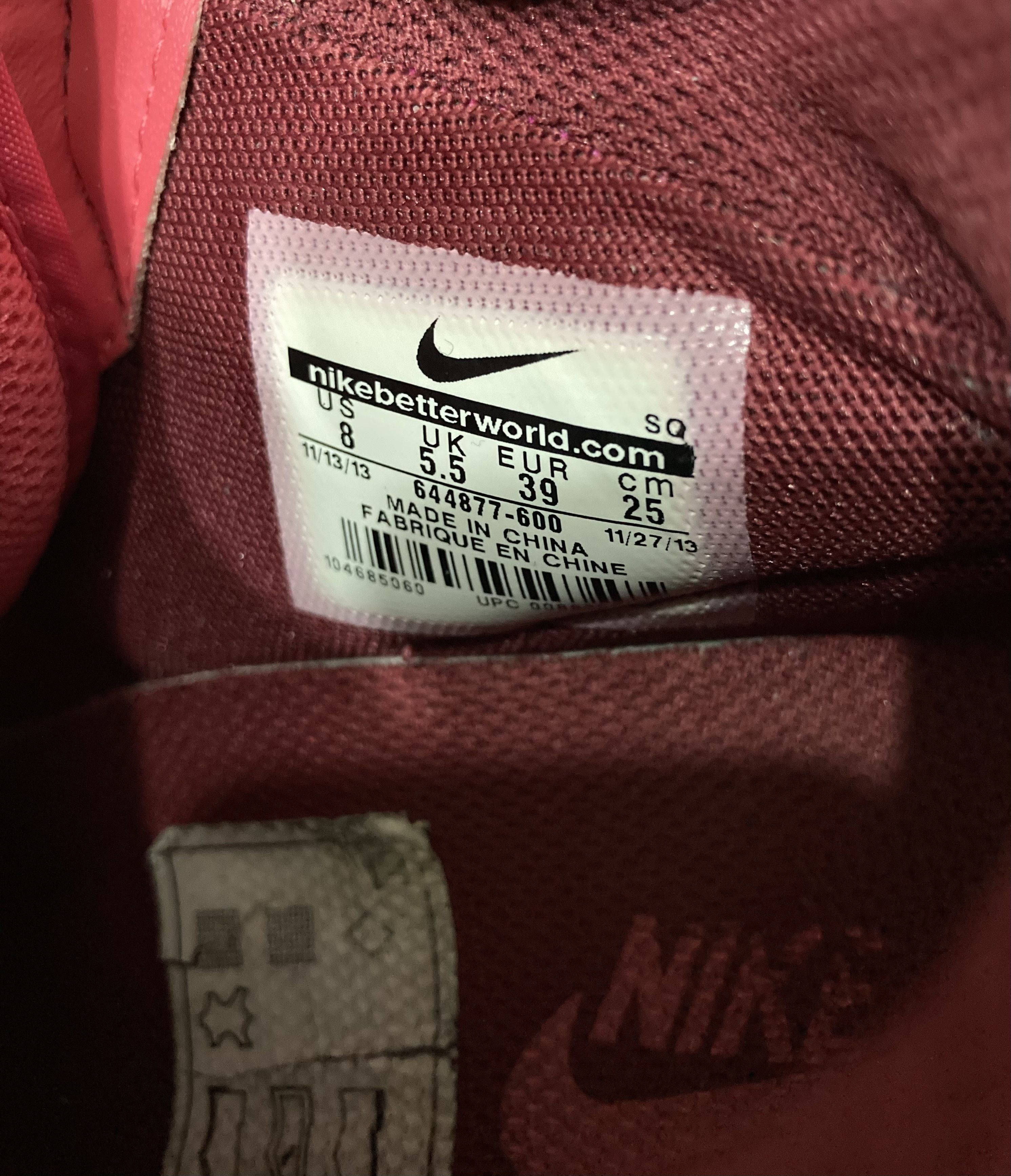Nike Nike 2013 Dunk Sky High Hidden Wedge Сoral red Size US 8 / IT 38 - 2 Thumbnail