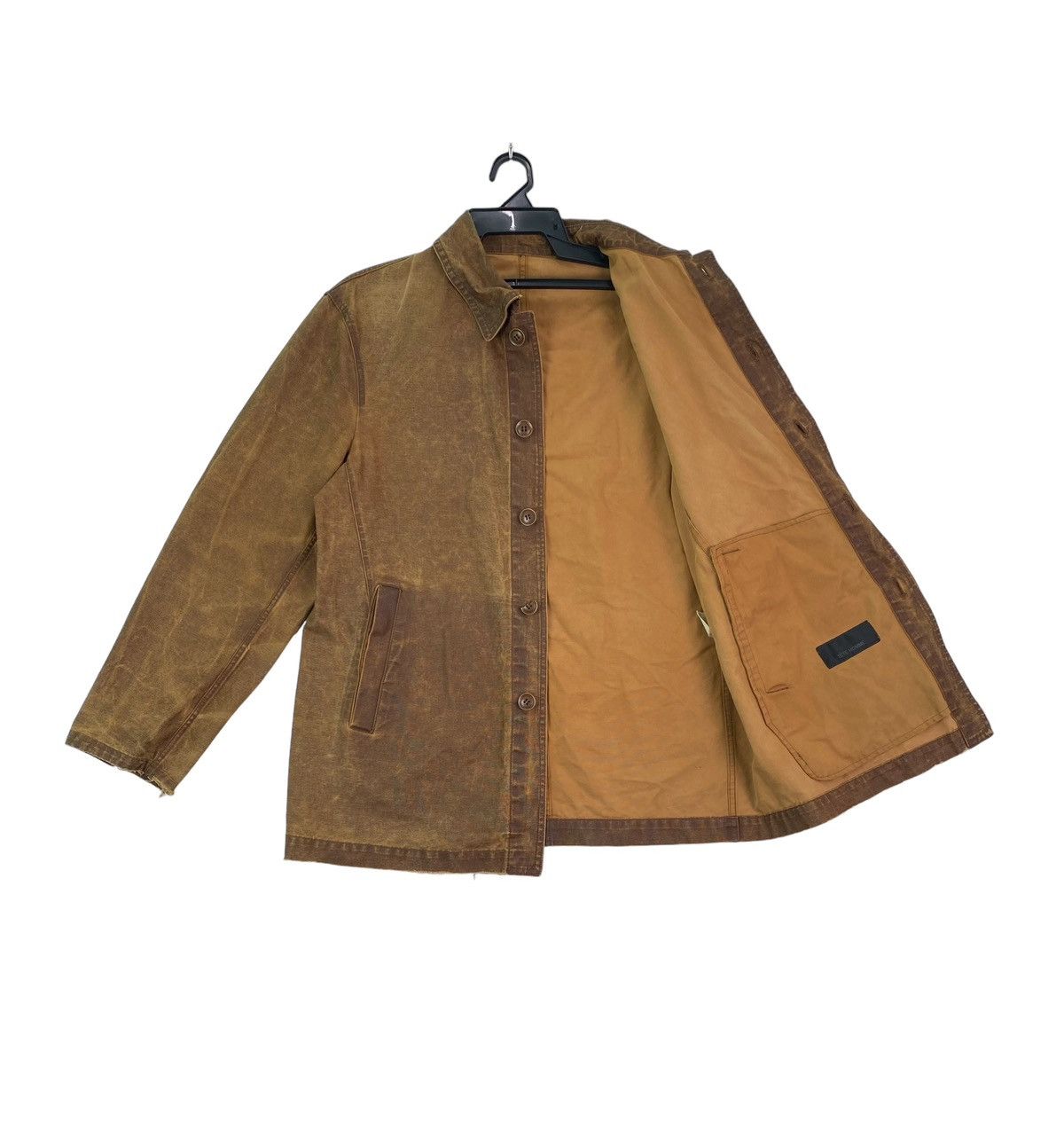 Vintage Vtg 90s TETE HOMME coated brown jacket Size US M / EU 48-50 / 2 - 3 Thumbnail