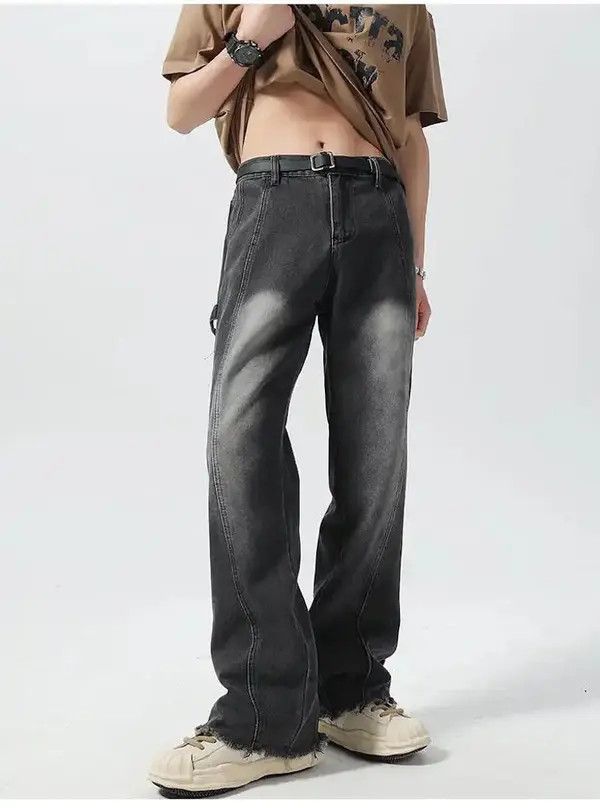 Jean Straight Casual Split Zipper Leg Jeans Size US 32 / EU 48 - 2 Thumbnail