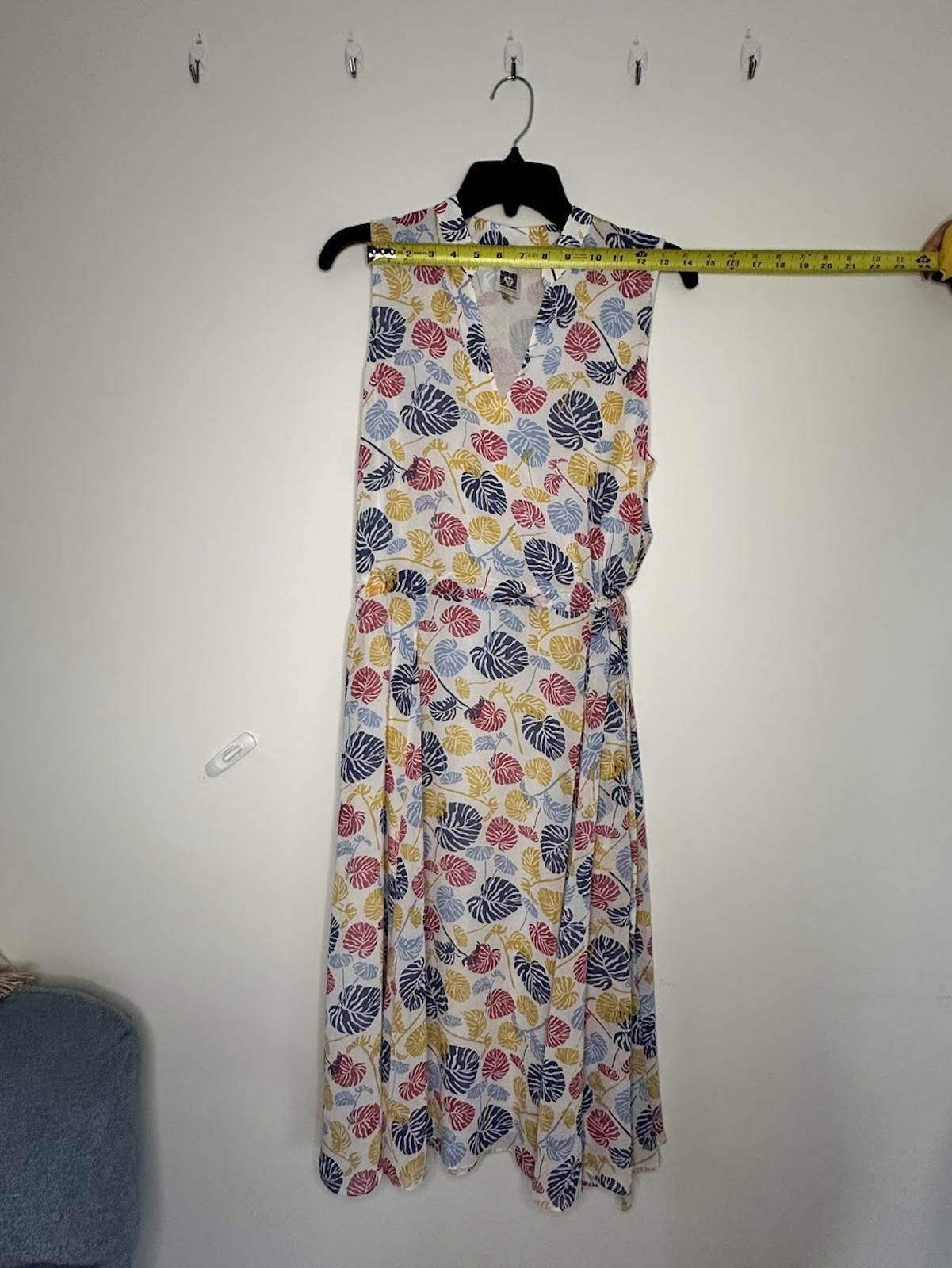 Other Anne Klein Sleeveless Monstera Dress - *Possibly* Sz. 13 Size XL / US 12-14 / IT 48-50 - 6 Thumbnail