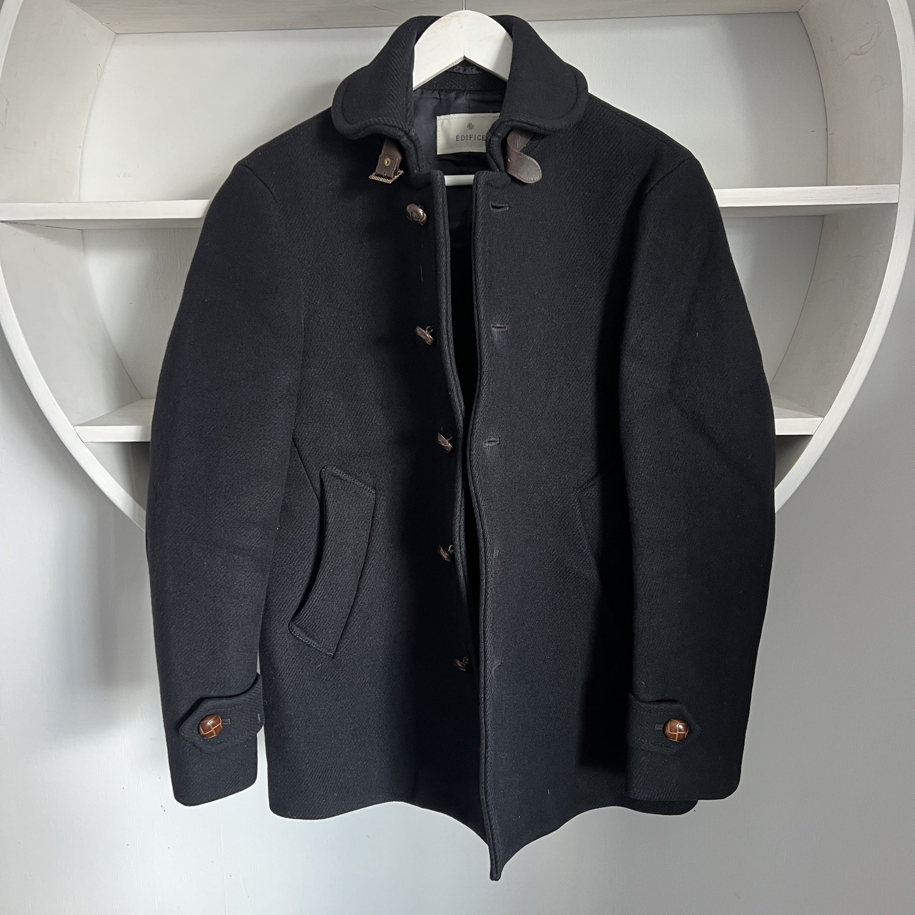 Edifice Japan × Japanese Brand RARE Men's EDIFICE Wool Casual Button Coat Size 46 Size US S / EU 44-46 / 1 - 3 Thumbnail