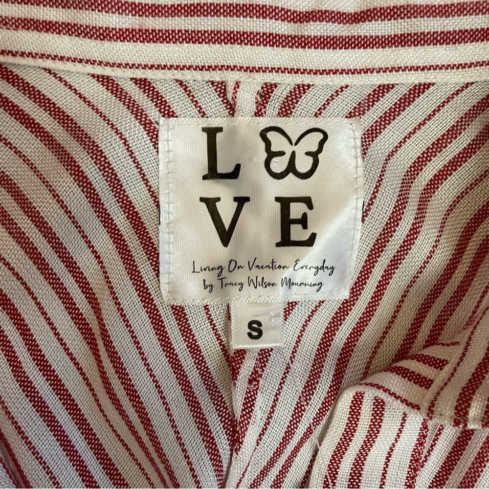 Other New LOVE By Tracey Wilson Mourning Button Front Striped Dre Size S / US 4 / IT 40 - 7 Thumbnail