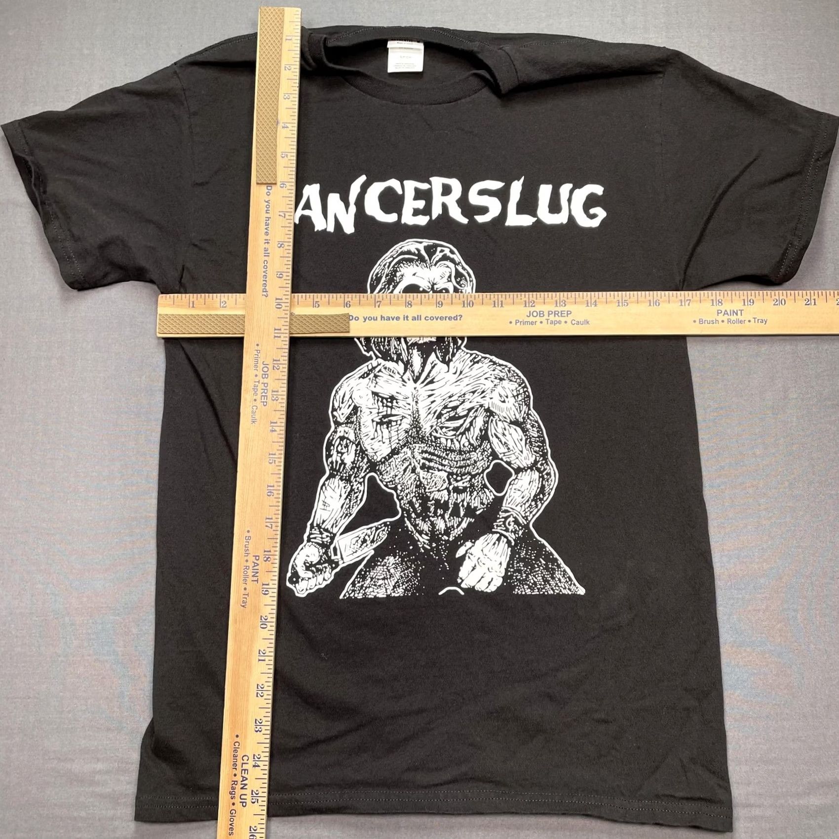Hanes Cancerslug Shirt Mens Small Black Skull Horror Graphic Band Tee Hanes Size US S / EU 44-46 / 1 - 4 Thumbnail