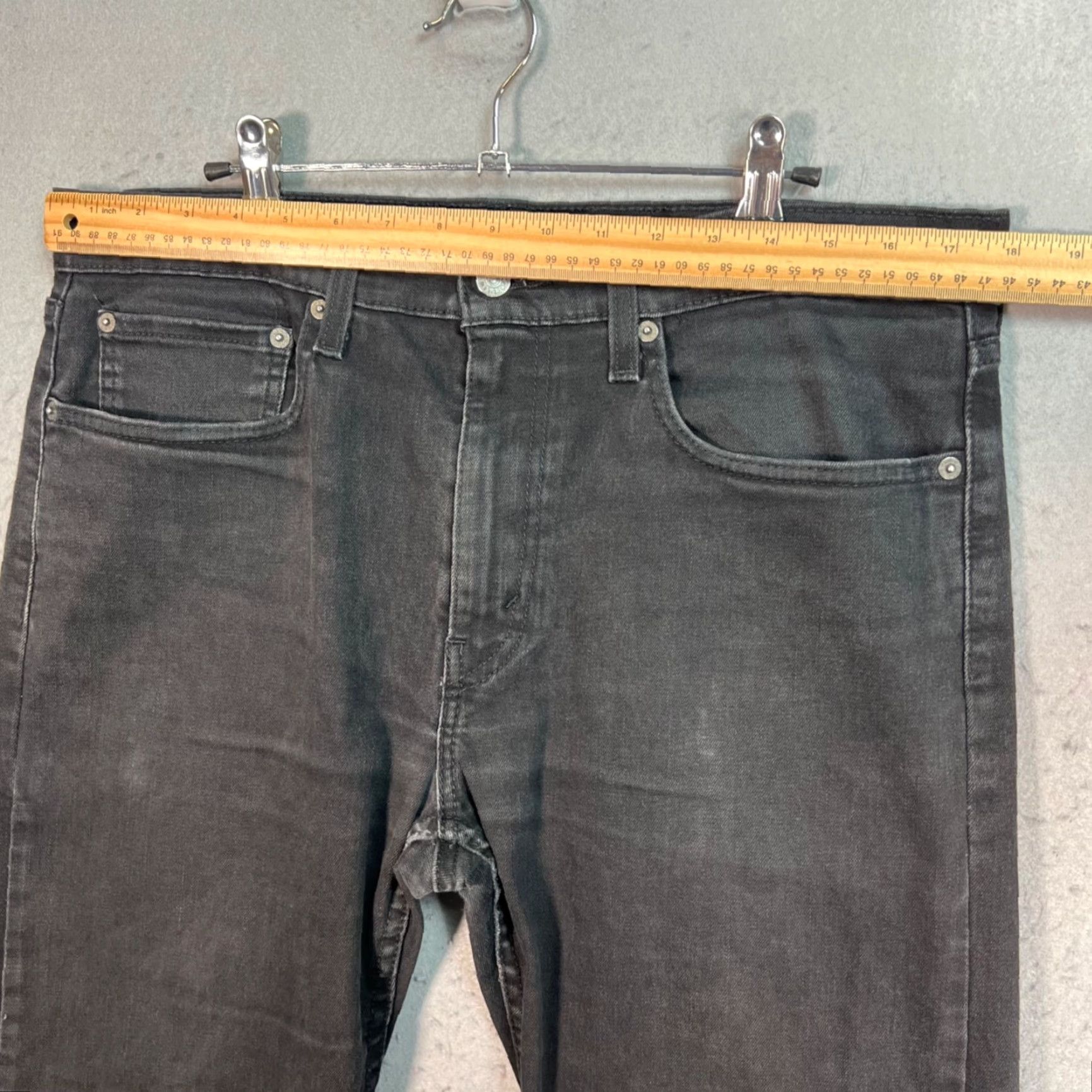 Levi's Levis 502 Jeans Mens Size 34 Regular Taper Fit Black Denim Cotton Blend Size US 34 / EU 50 - 6 Thumbnail