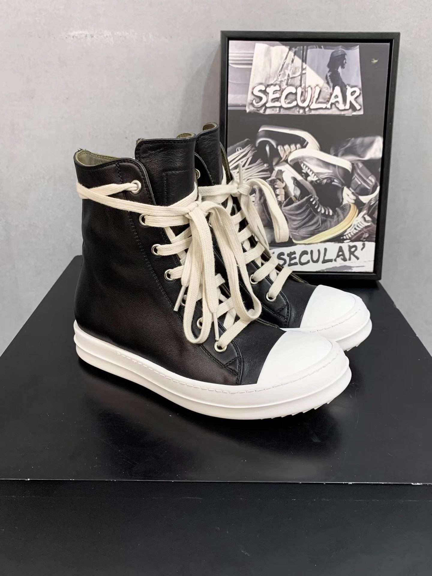 Rick Owens Rick Owens Mainline Leather Sneakers K34 Size US 6 / IT 36 - 1 Thumbnail