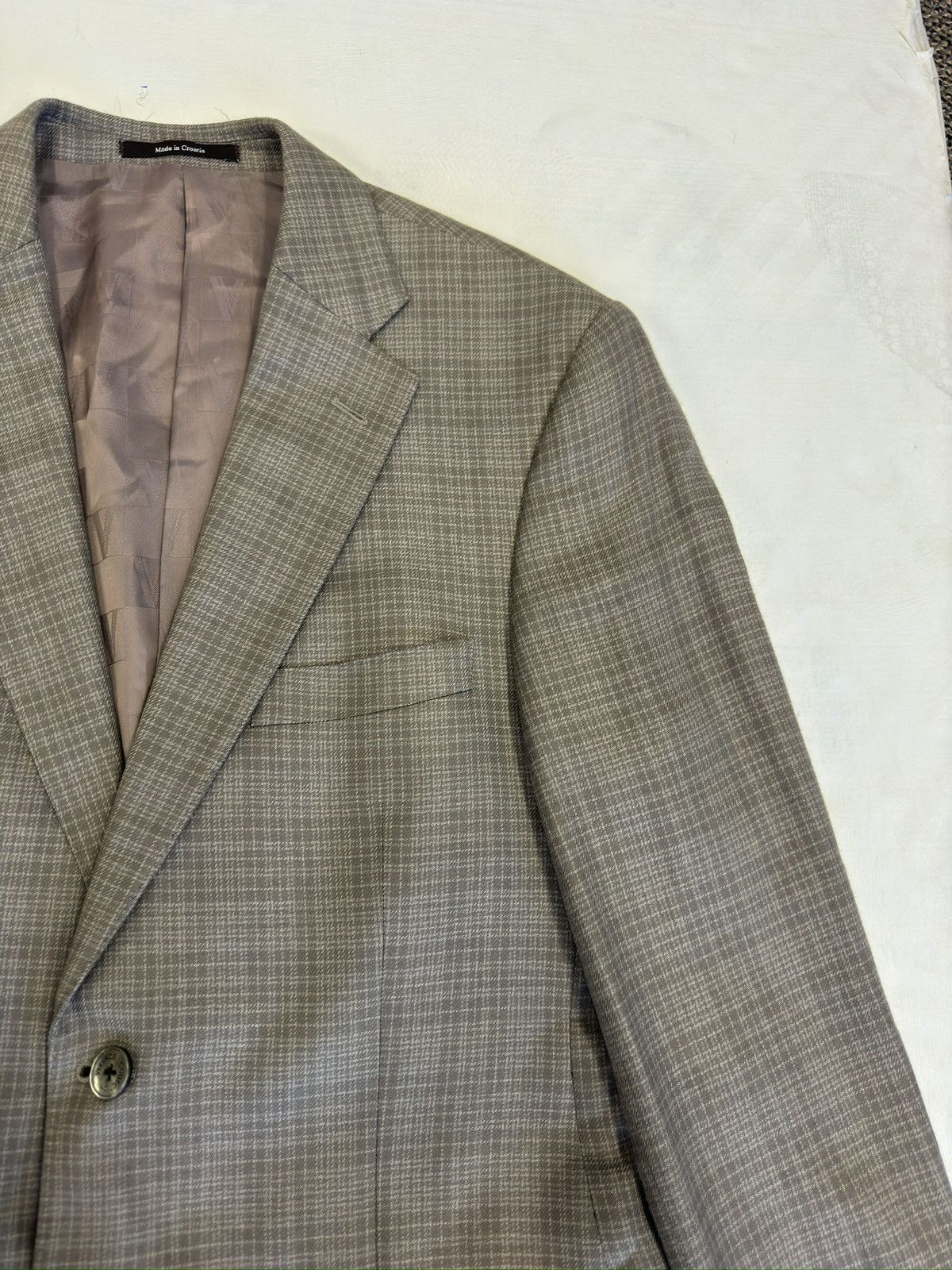 Versace Versace Collection Vintage Check Bamboo Blazer 40R Size 40R - 3 Thumbnail