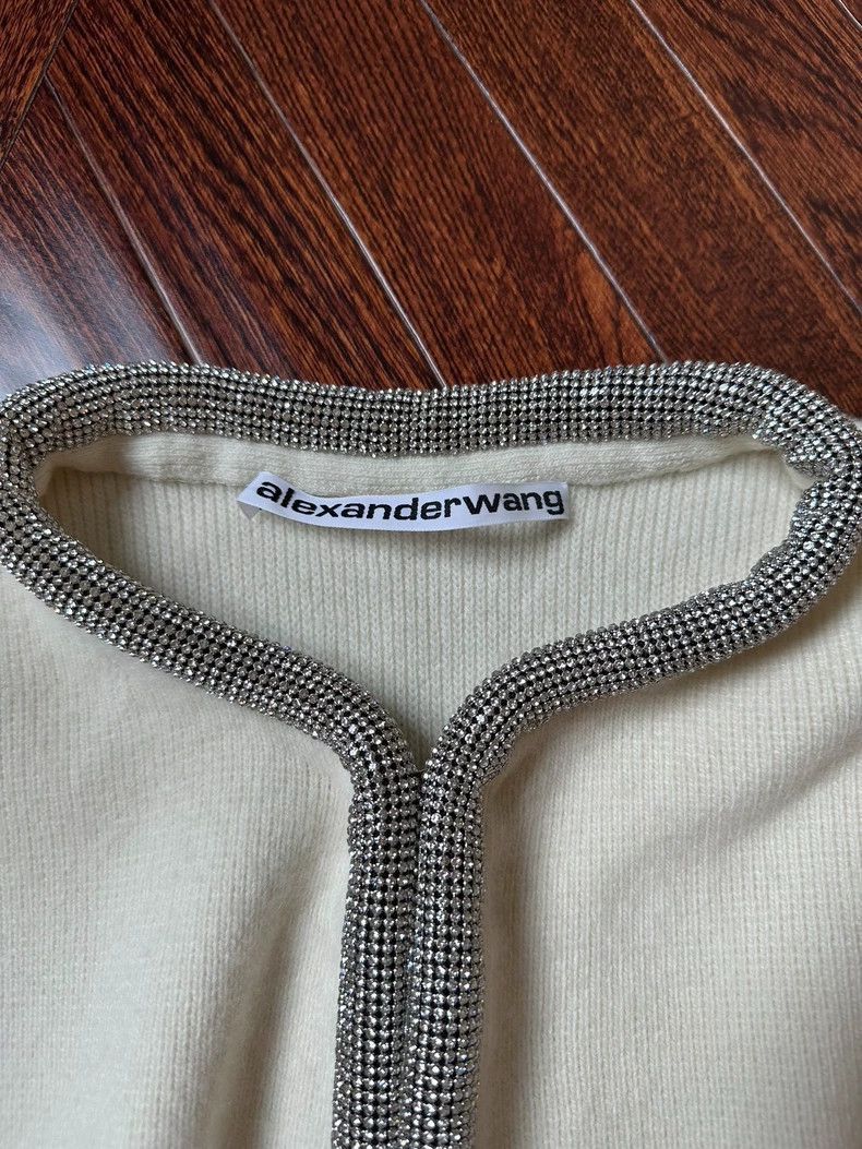 Alexander Wang Alexander Wang White Crystal Cardigan- Size M / US 6-8 / IT 42-44 - 2 Thumbnail