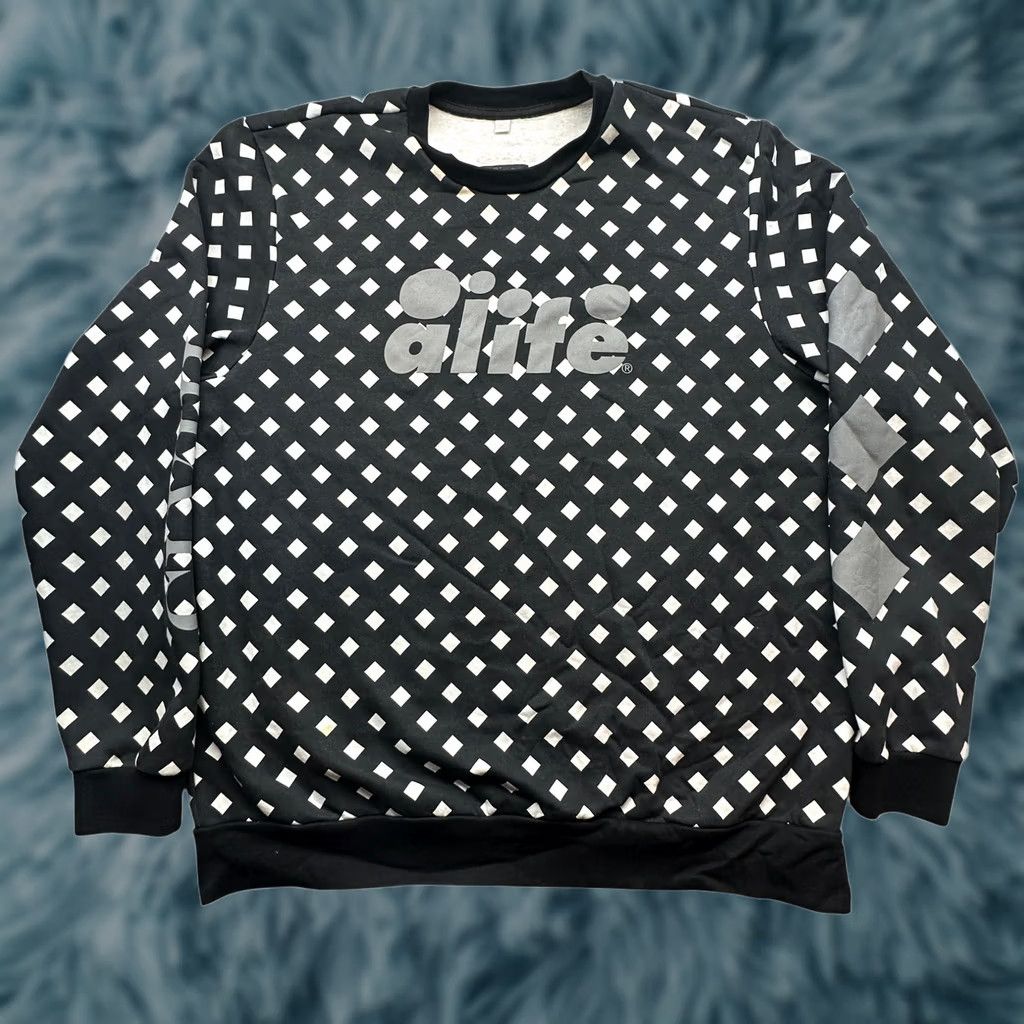 Alife Alife x Puma 3M Spell Out Crewneck Sweatshirt Mens XXL Black White Polka Dot Sweatshirt Size US XXL / EU 58 / 5 - 1 Thumbnail