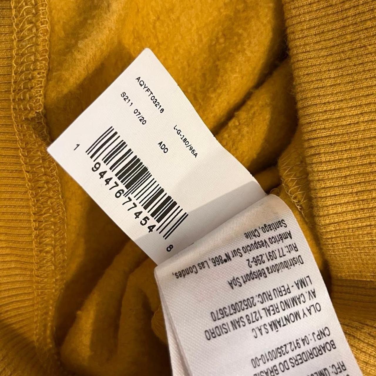 Quiksilver Quiksilver yellow quarter zip sweatshirt Size US L / EU 52-54 / 3 - 6 Thumbnail