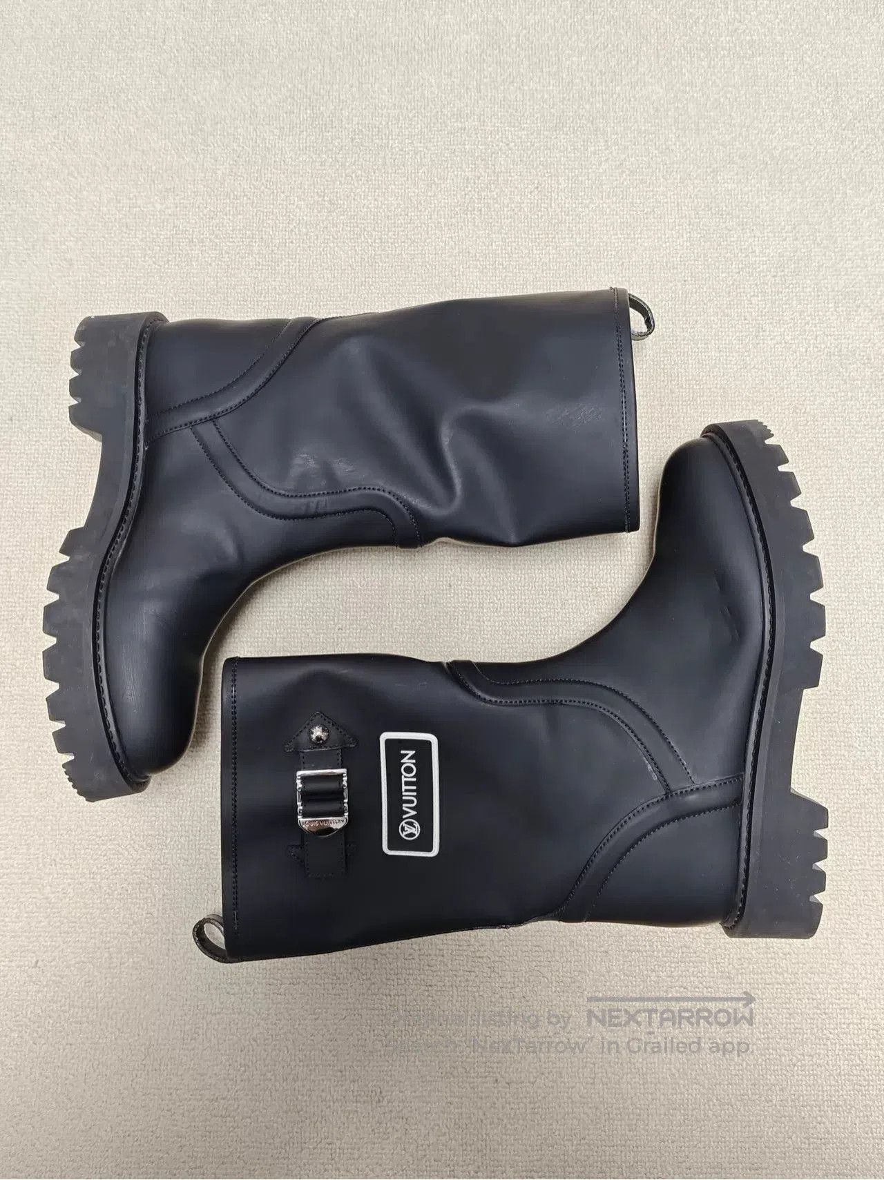 Louis Vuitton Louis Vuitton Black Suede Ankle Boots. Size US 7 / IT 37 - 4 Thumbnail