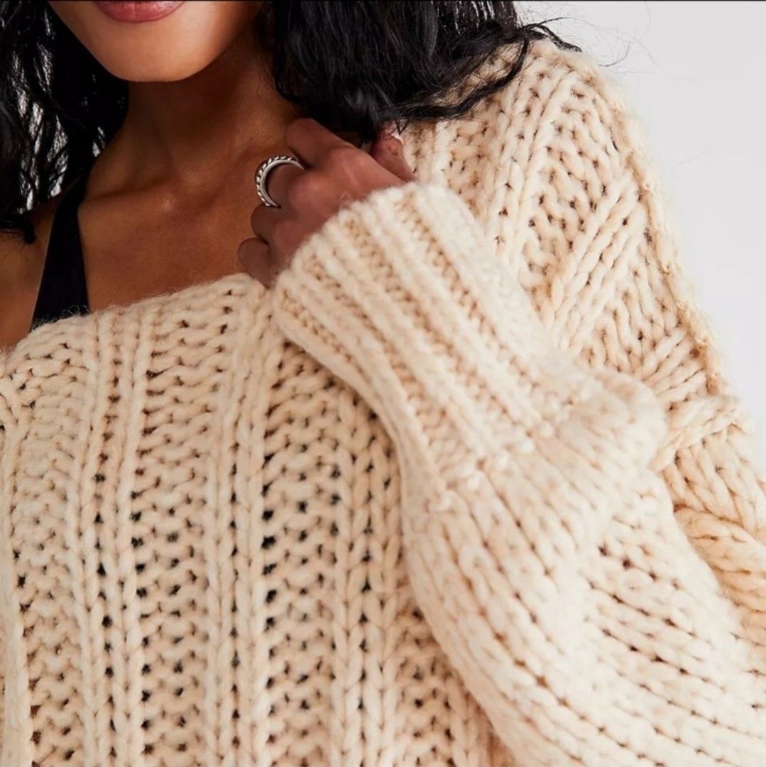 Free People Free People Be There All Over Knit Oversized Comfy Sweater Size S / US 4 / IT 40 - 15 Thumbnail