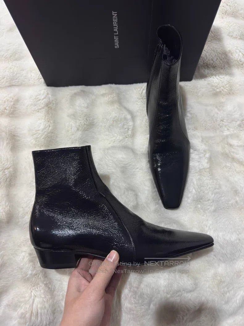 Saint Laurent Paris Saint Laurent Paris Crinkle Boots Men's Boots Size US 8 / EU 41 - 4 Thumbnail
